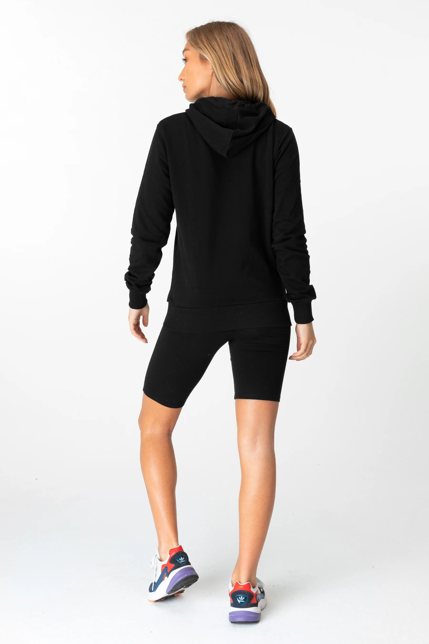 Hype Black Drawcord Womens Pullover Hoodie - Image 4