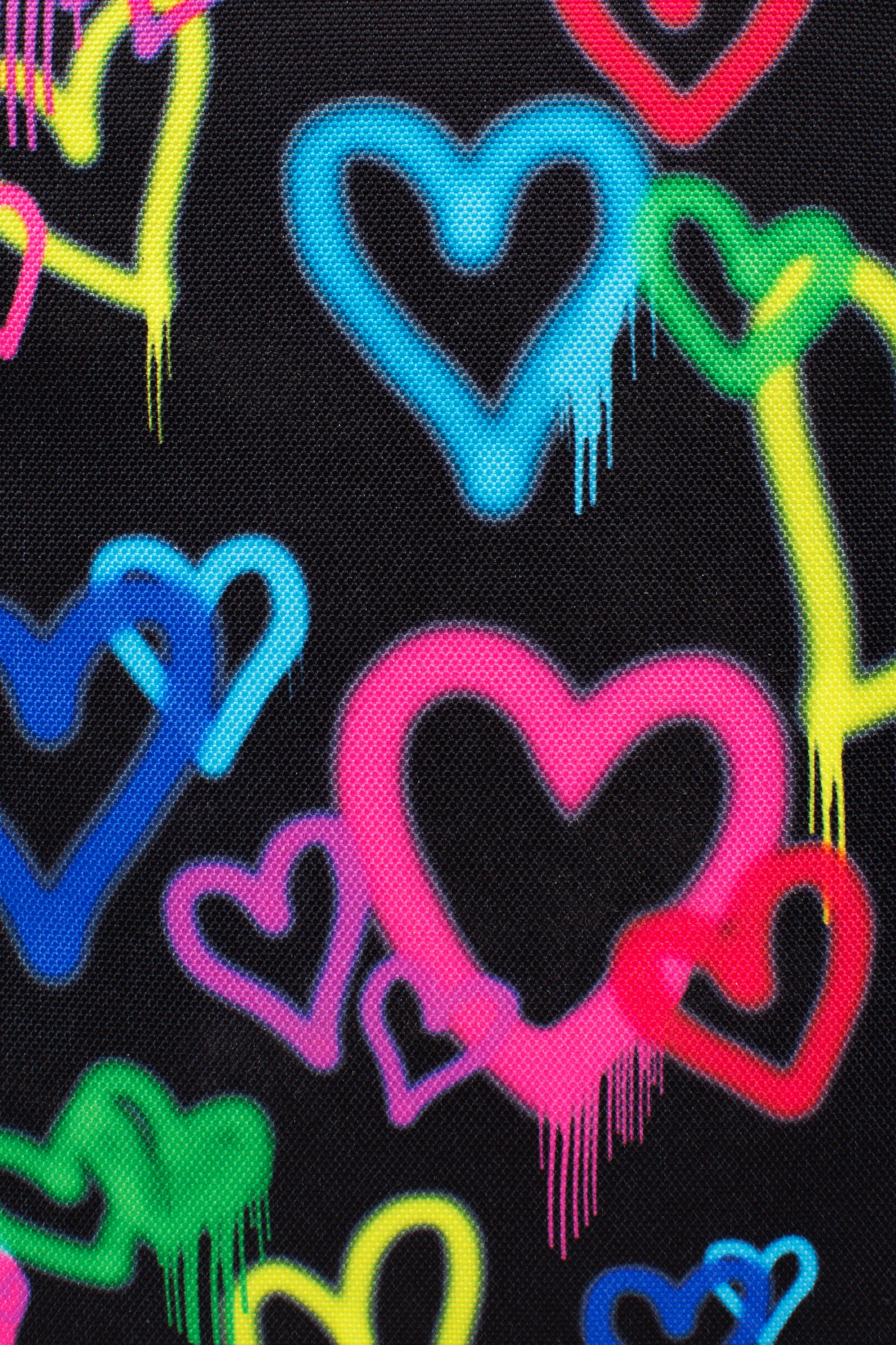 Hype Black Graffiti Heart Lunch Box - Image 6