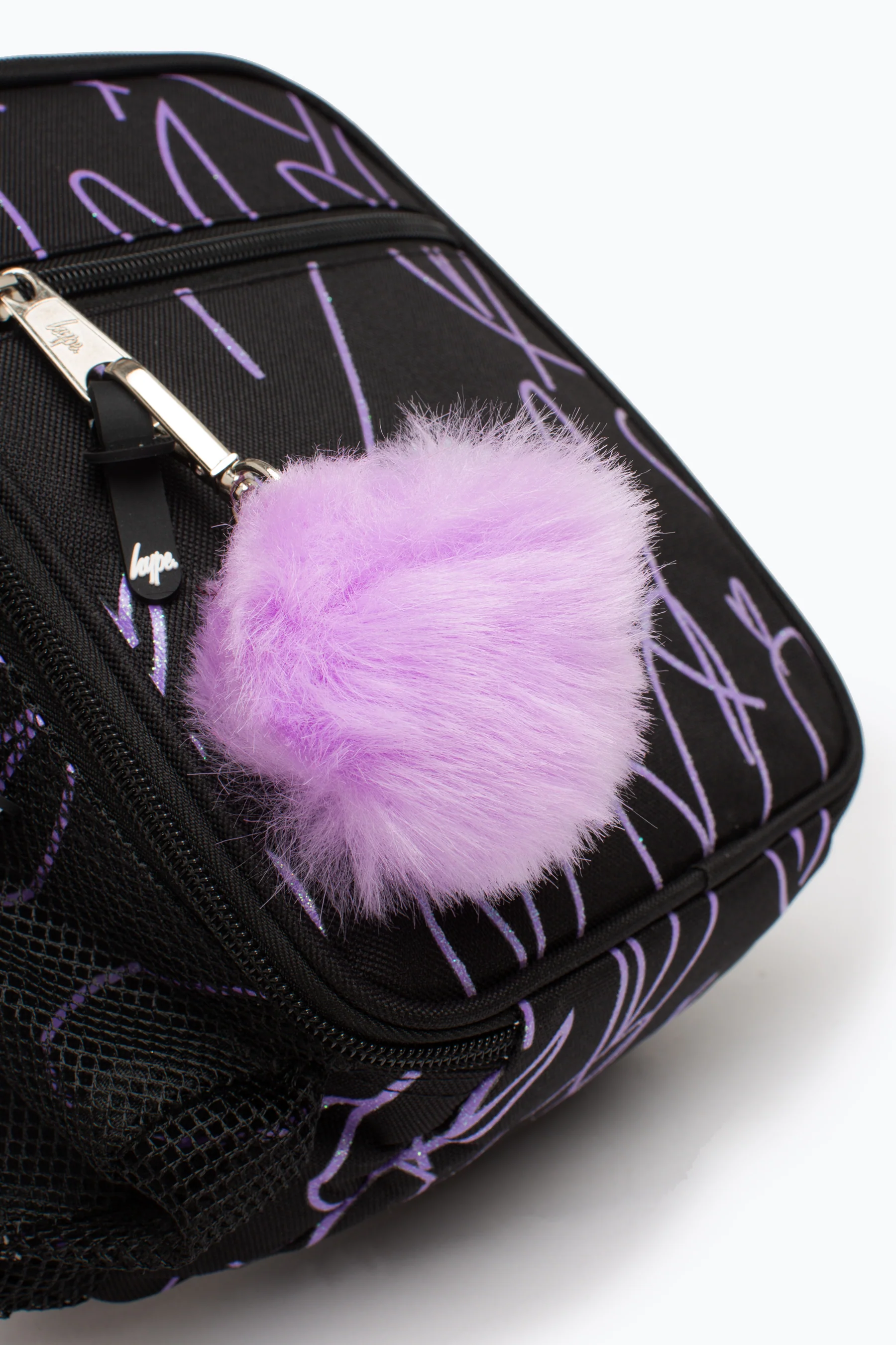 Hype Purple Glitter Scribble Heart Lunch Box - Image 6