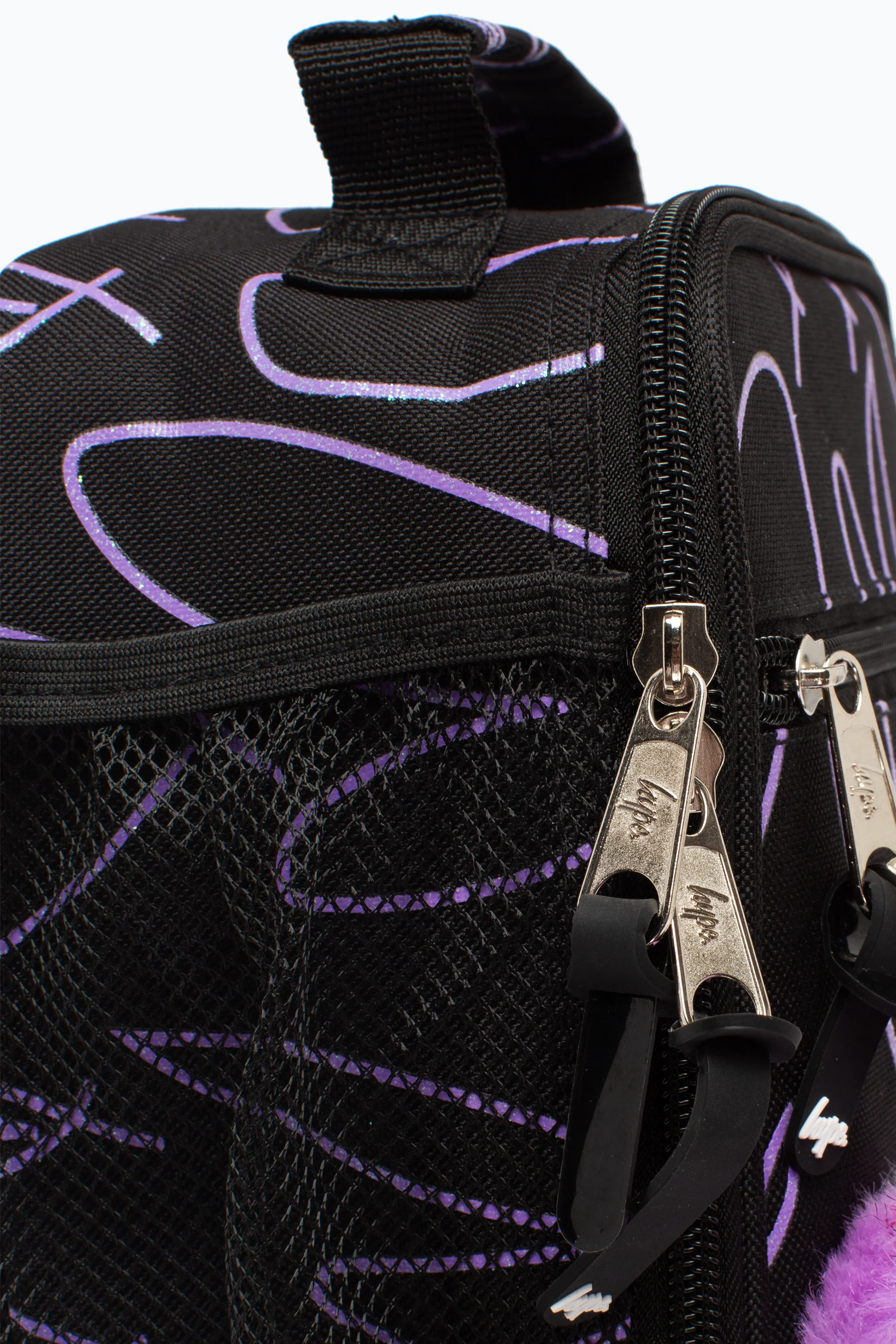 Hype Purple Glitter Scribble Heart Lunch Box - Image 8