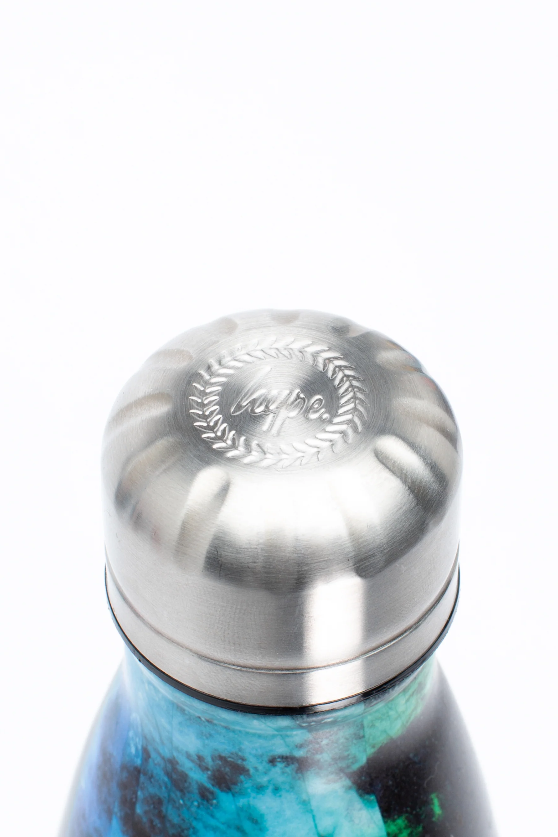 Hype Blue & Green Chalk Dust Metal Water Bottle - Image 4
