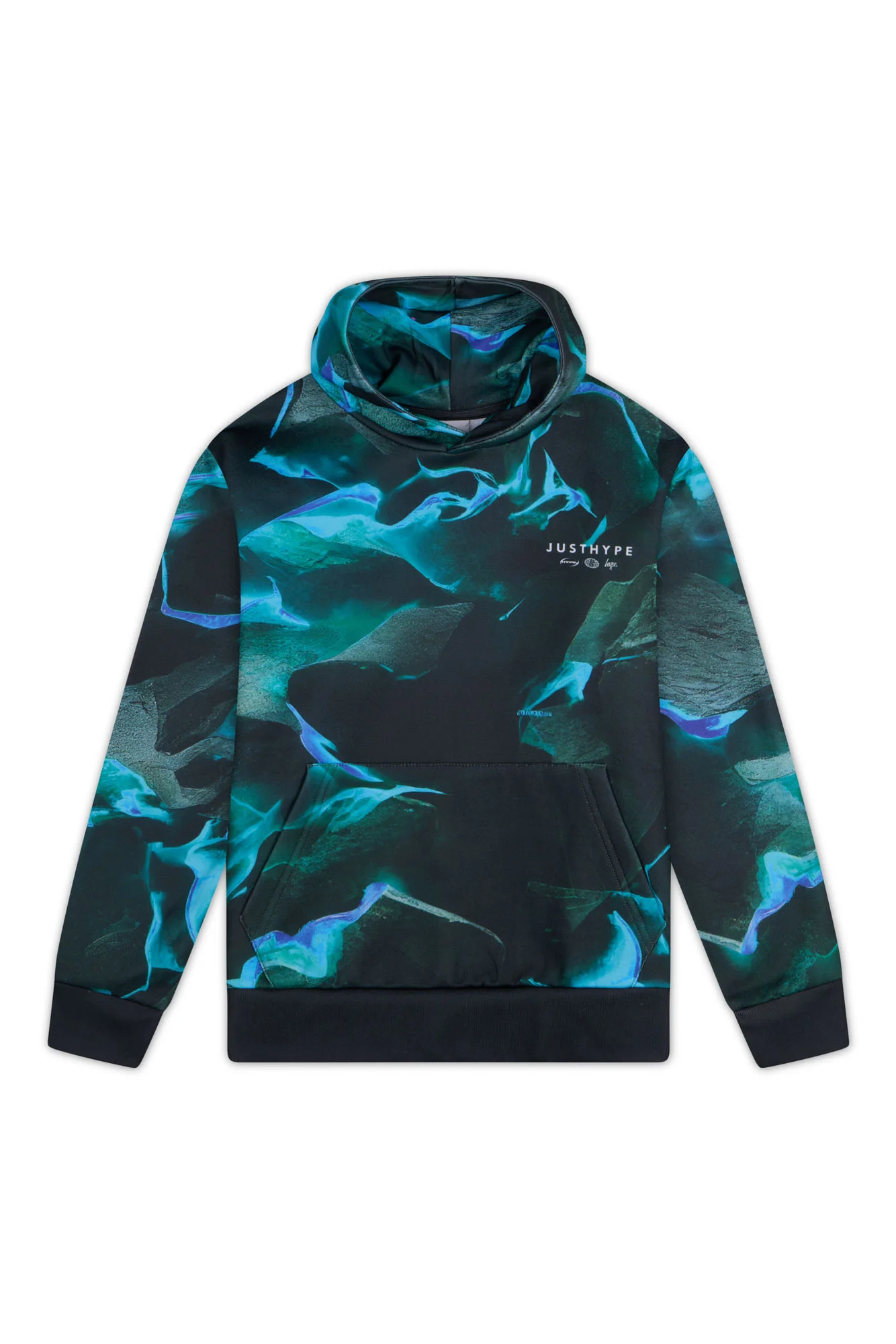 Hype Boys Black/Blue Vapour Hoodie - Image 3