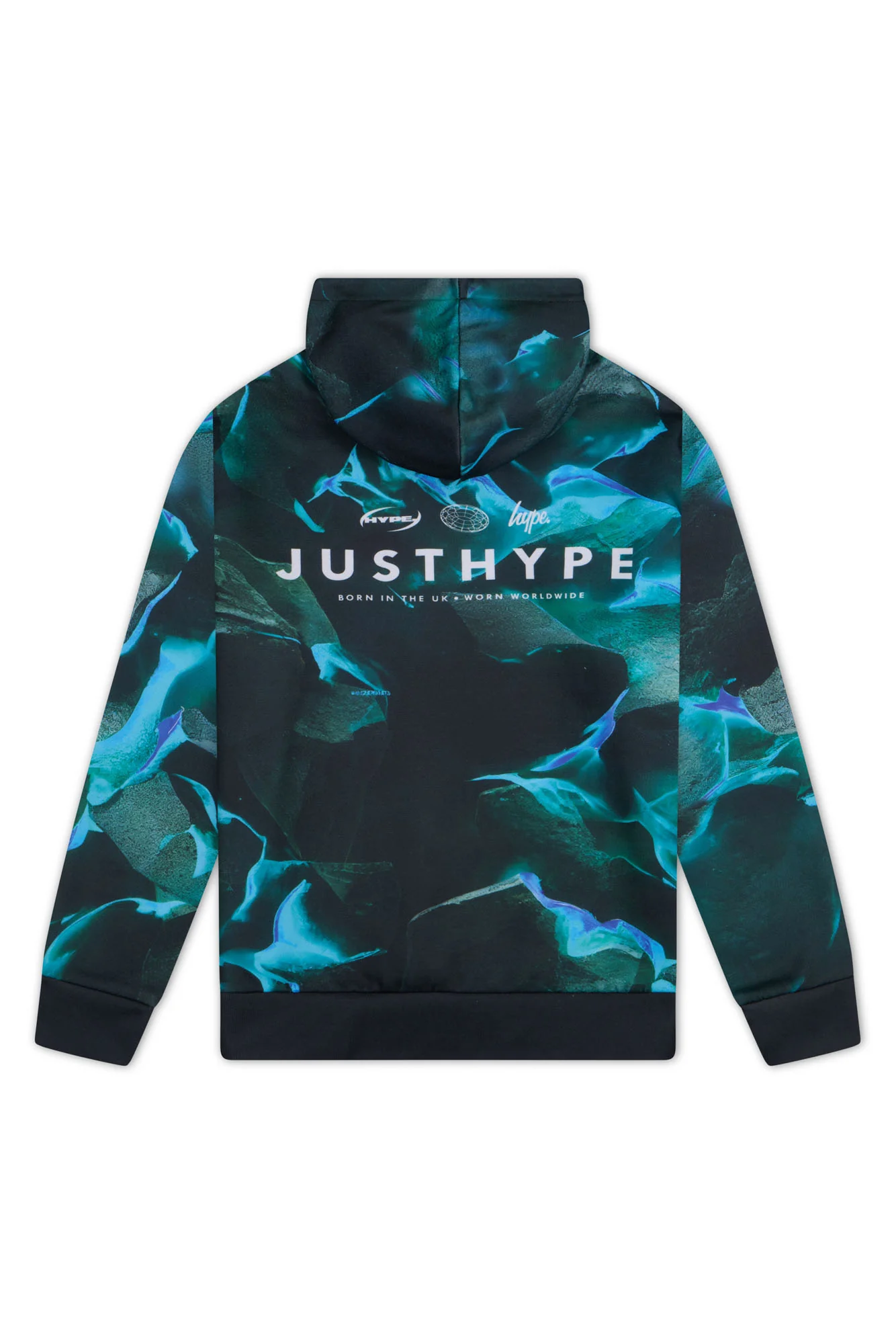 Hype Boys Black/Blue Vapour Hoodie - Image 5