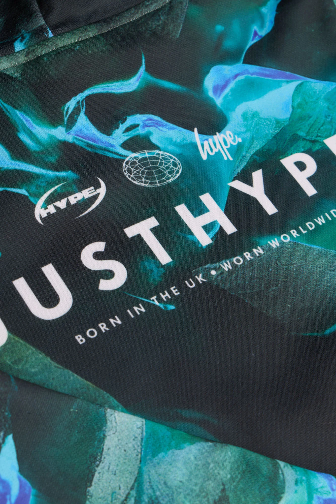 Hype Boys Black/Blue Vapour Hoodie - Image 9