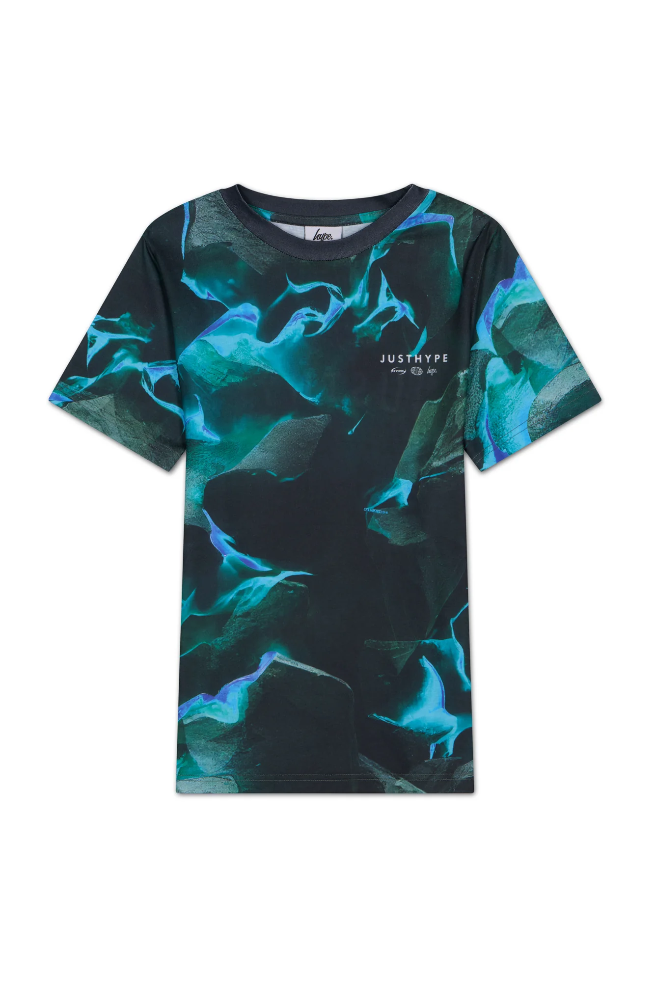 Hype Boys Black/Blue Vapour T-Shirt - Image 5