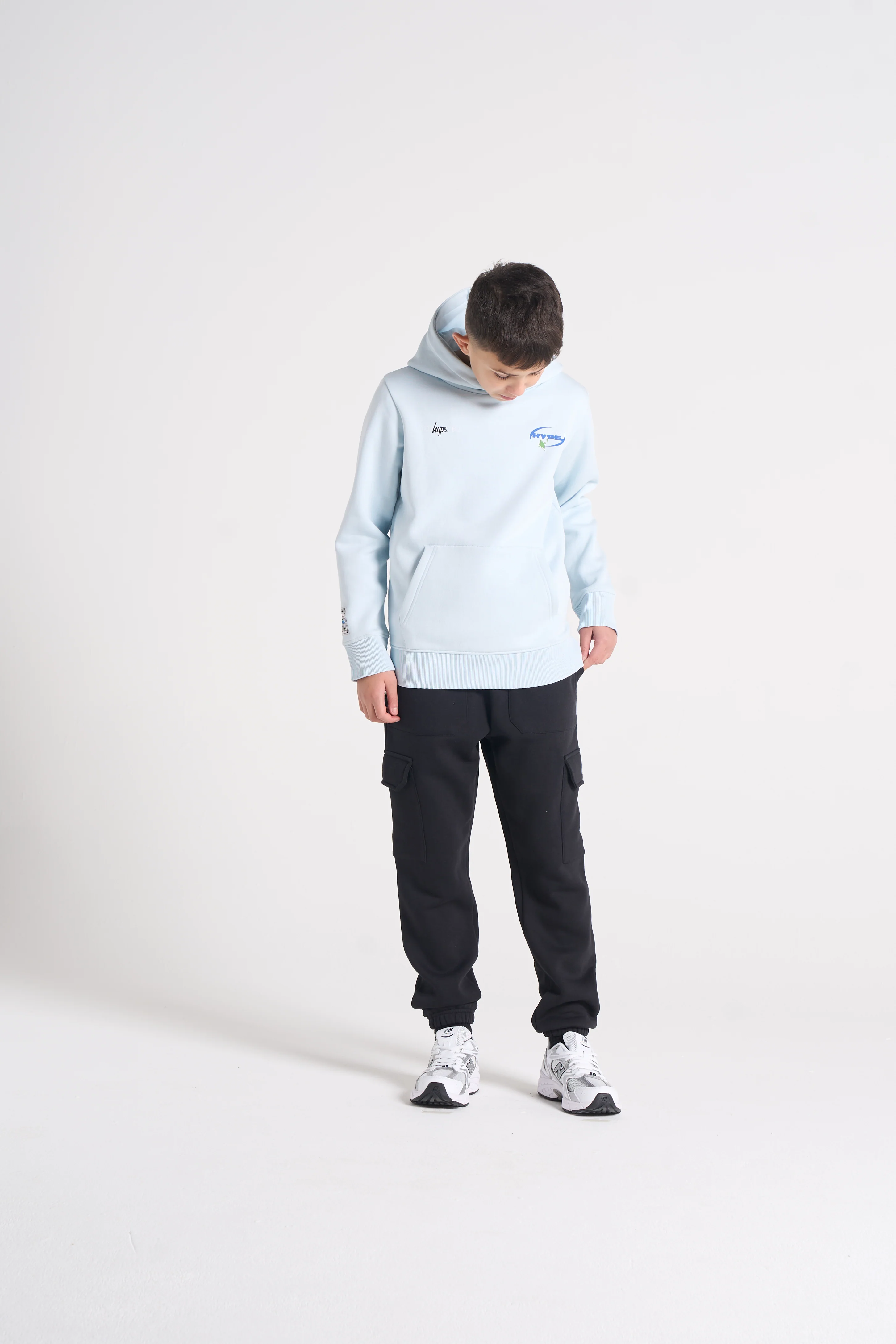 Hype Boys Black Cargo Pocket Joggers - Image 2