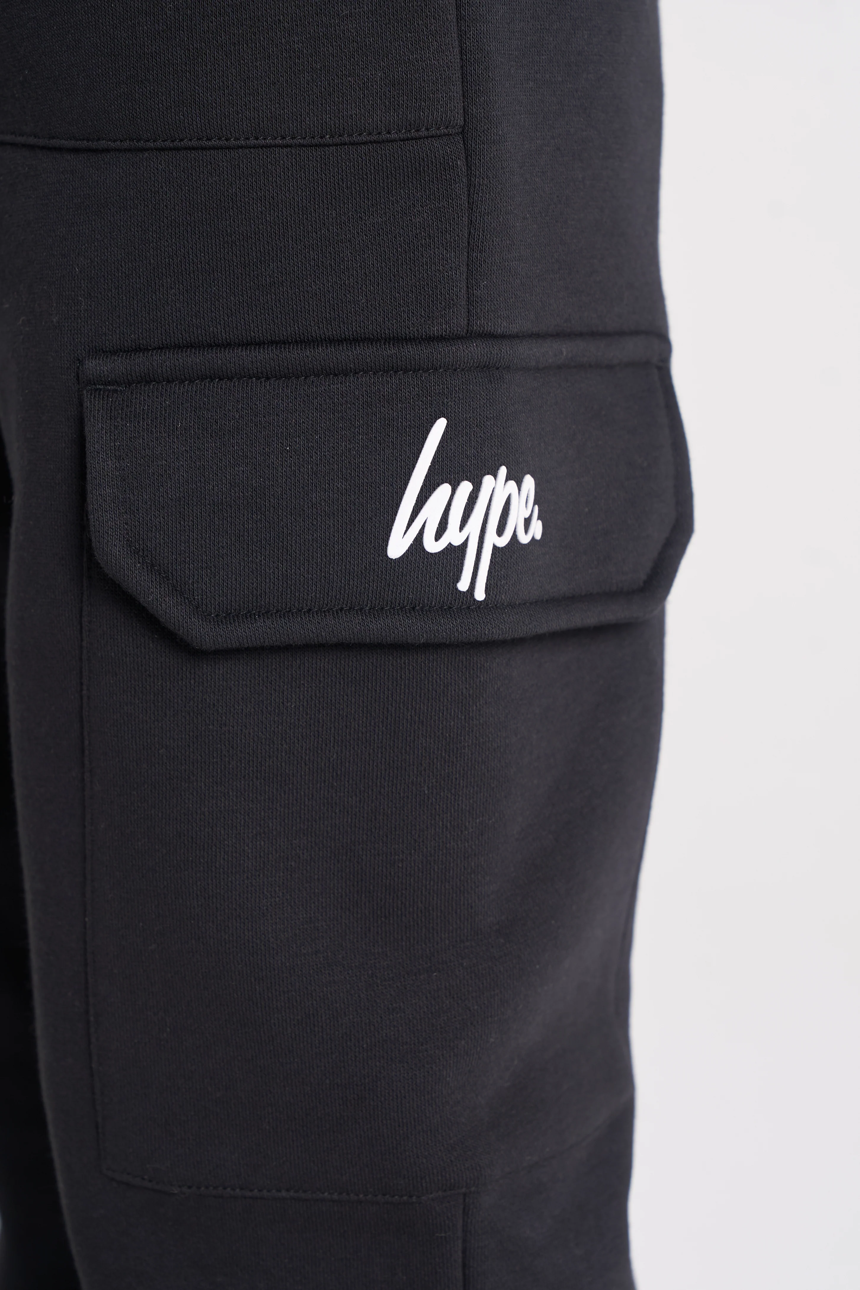 Hype Boys Black Cargo Pocket Joggers - Image 3