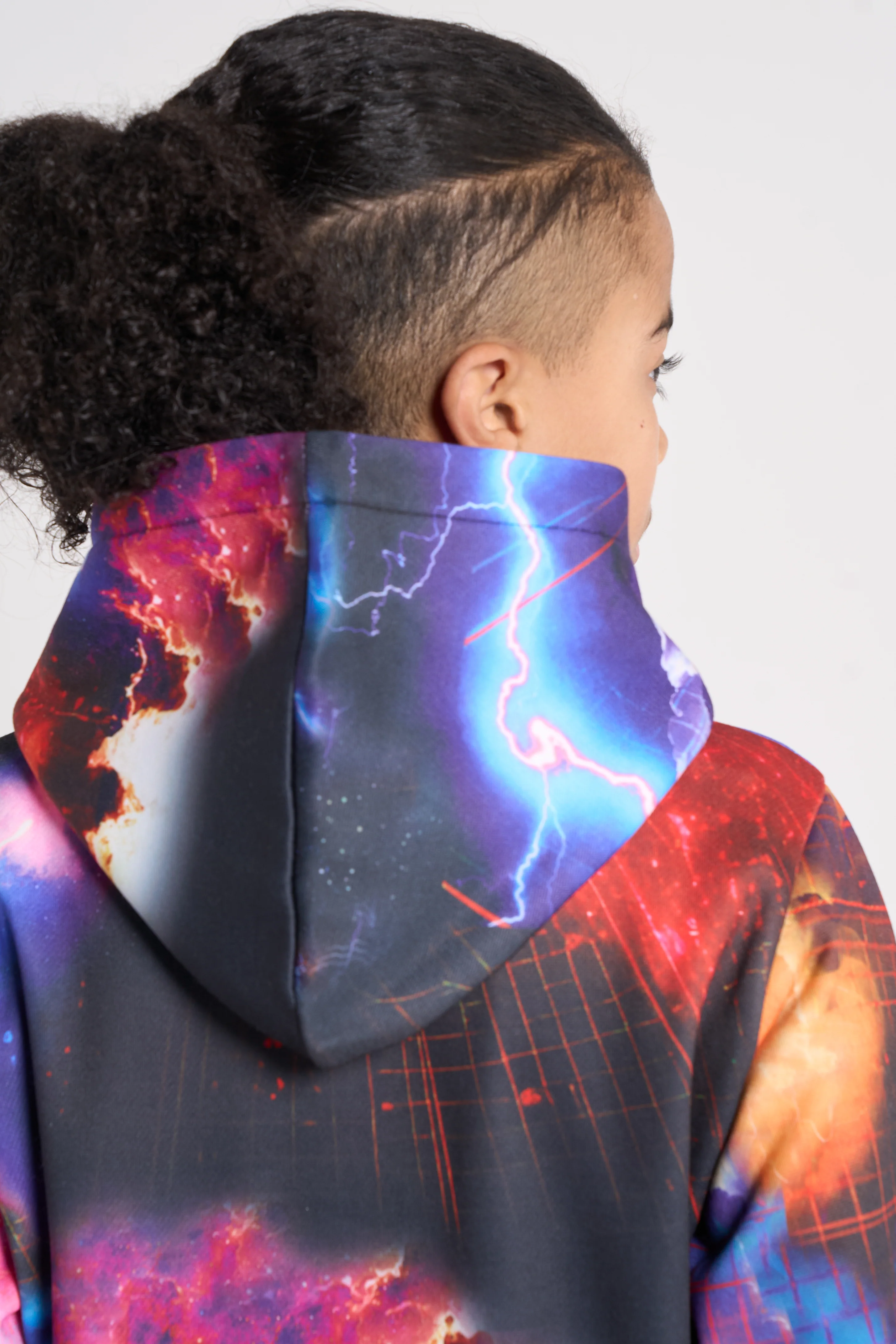 Hype Boys Black Constellation Hoodie & Shorts Set - Image 4