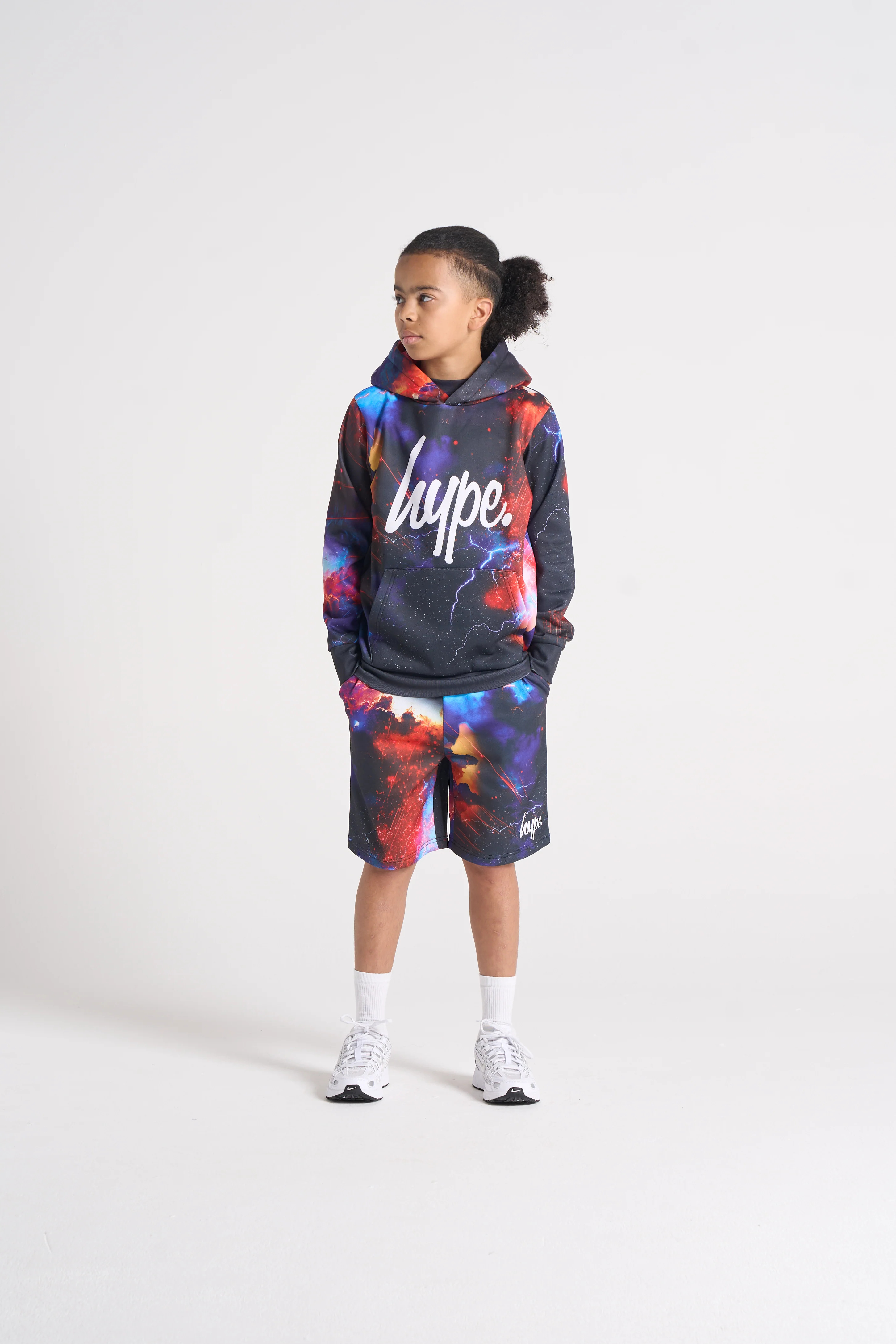 Hype Boys Black Constellation Sweat Shorts - Image 4