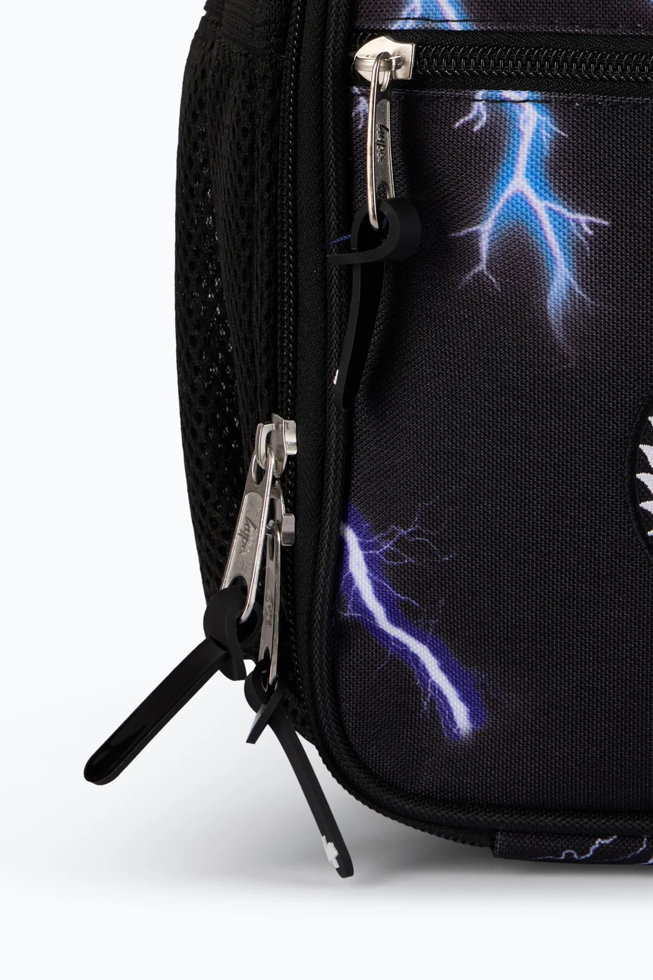 Hype Boys Black Lightning Print Lunch Bag - Image 6