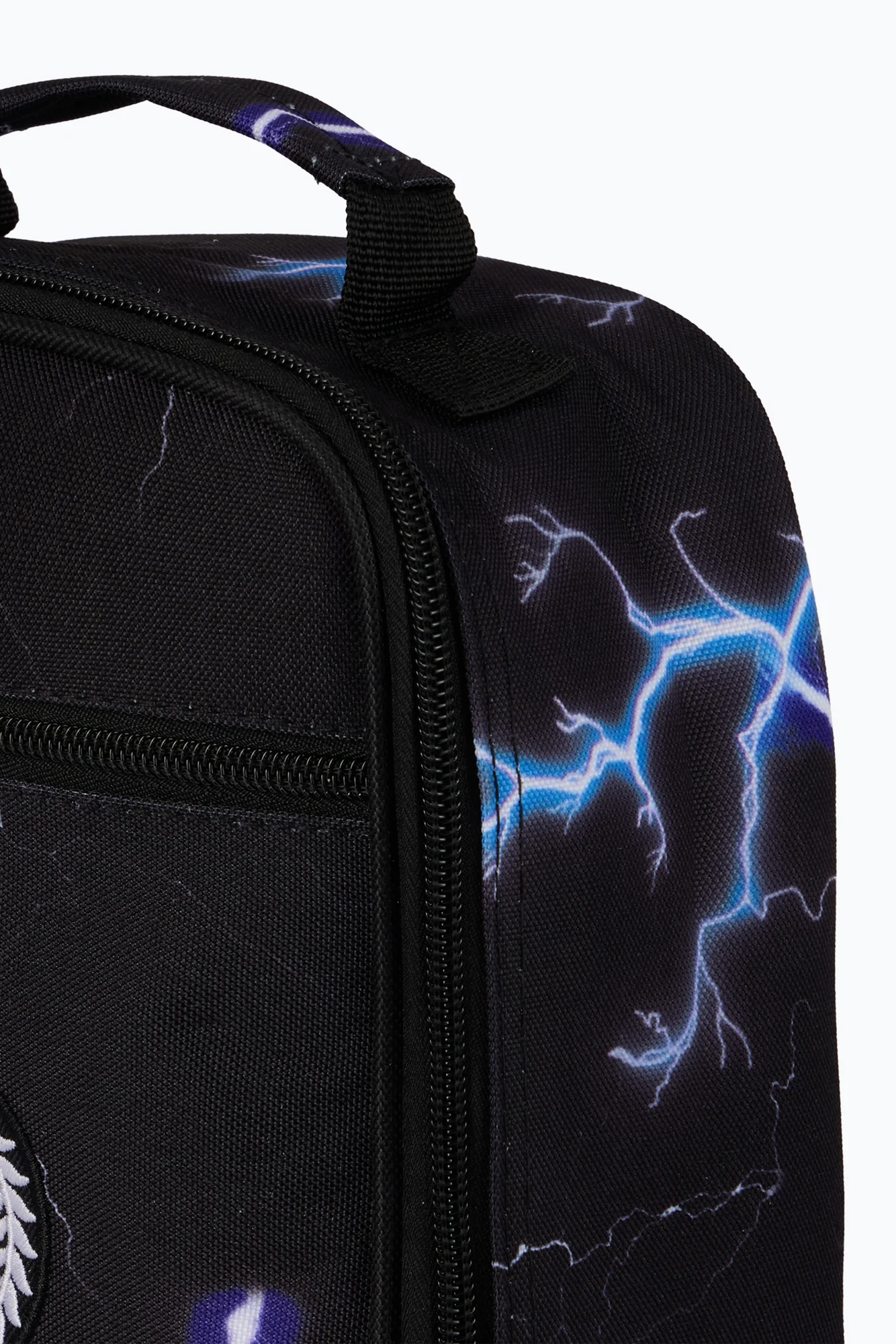 Hype Boys Black Lightning Print Lunch Bag - Image 7