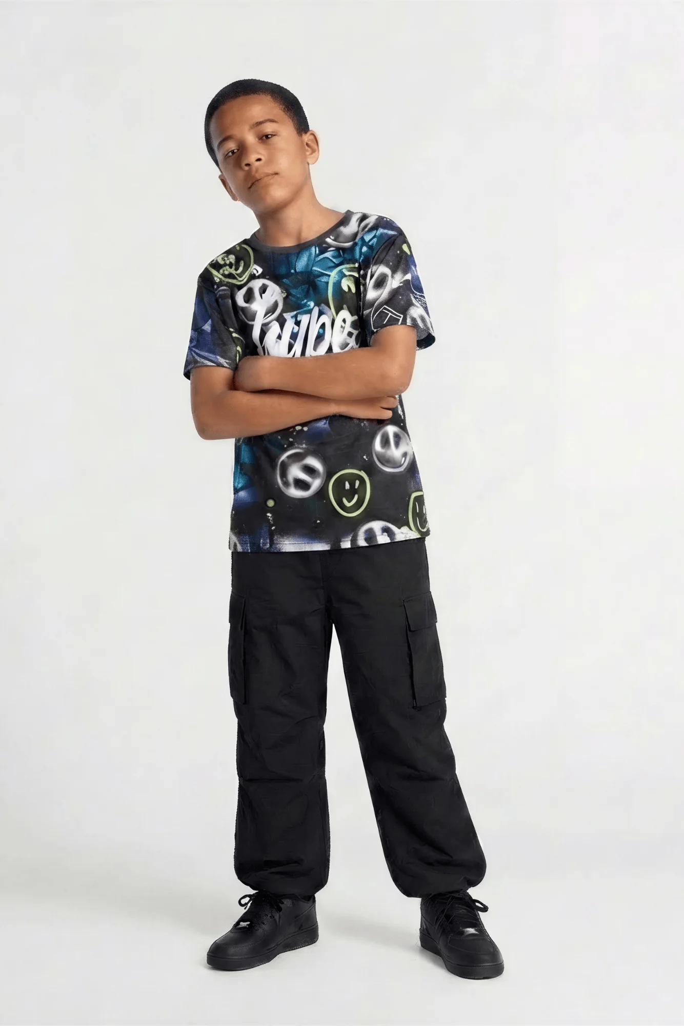 Hype Boys Black Visionary T-Shirt