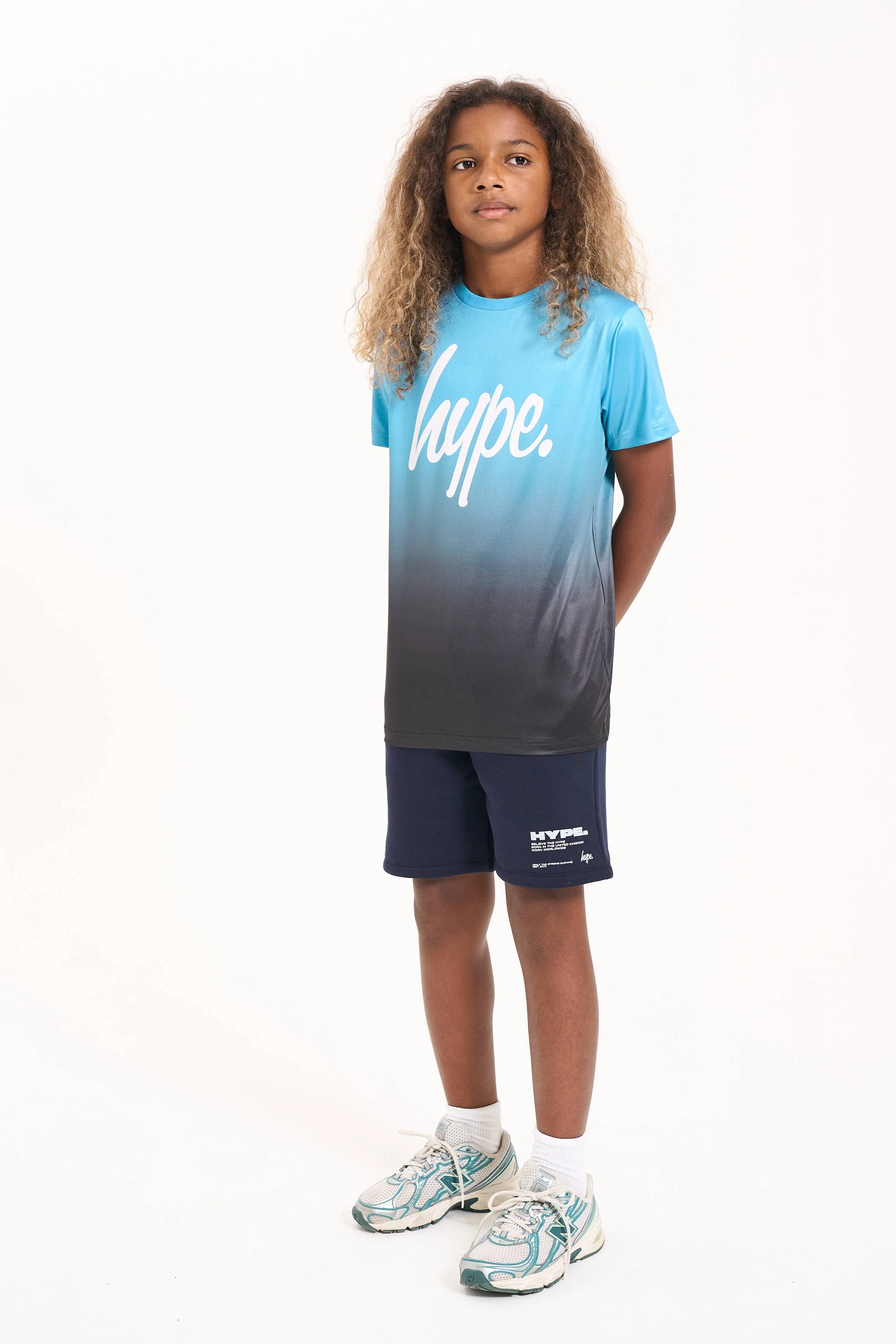 Hype Boys Blue Sky Fade T-Shirt - Image 3