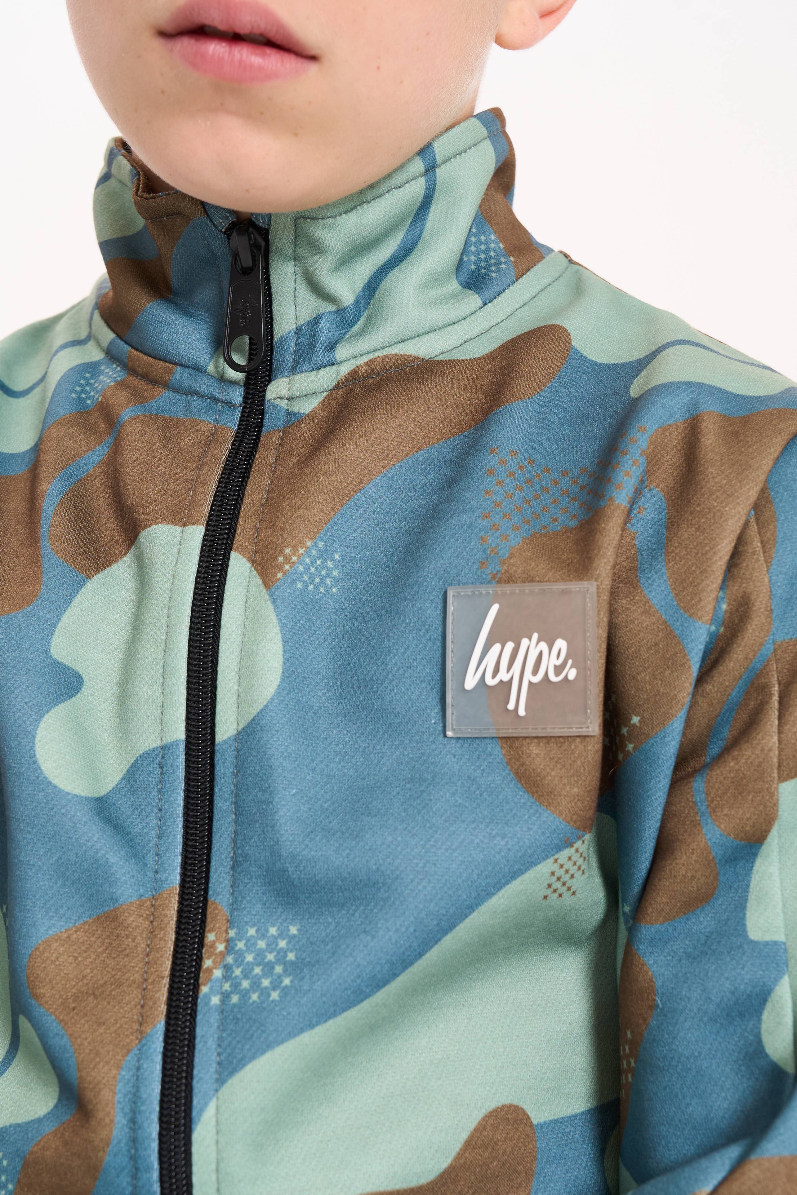 Hype Boys Contour Camo Zip Fleece - Image 5