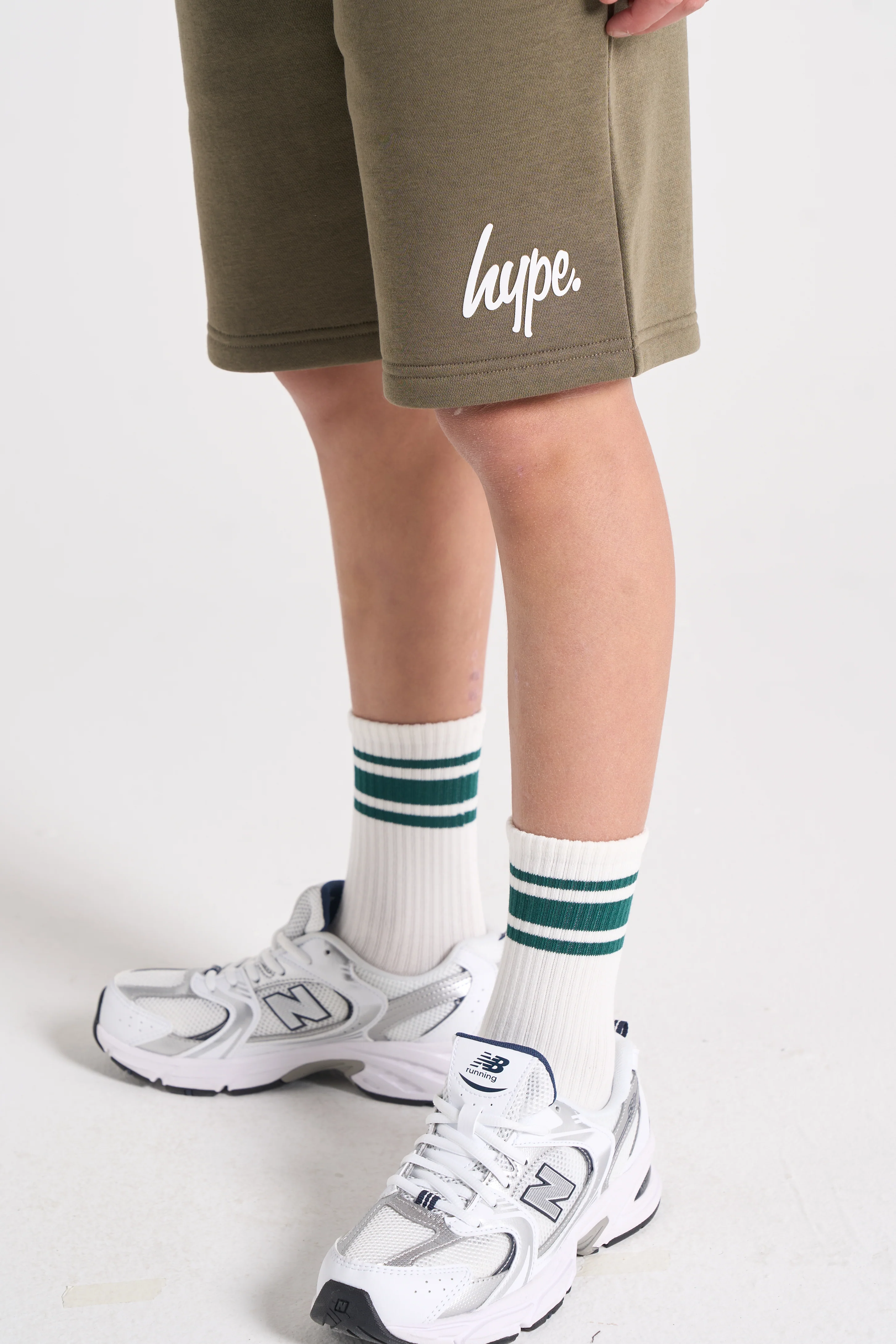 Hype Boys Green Entity Sweat Shorts - Image 3