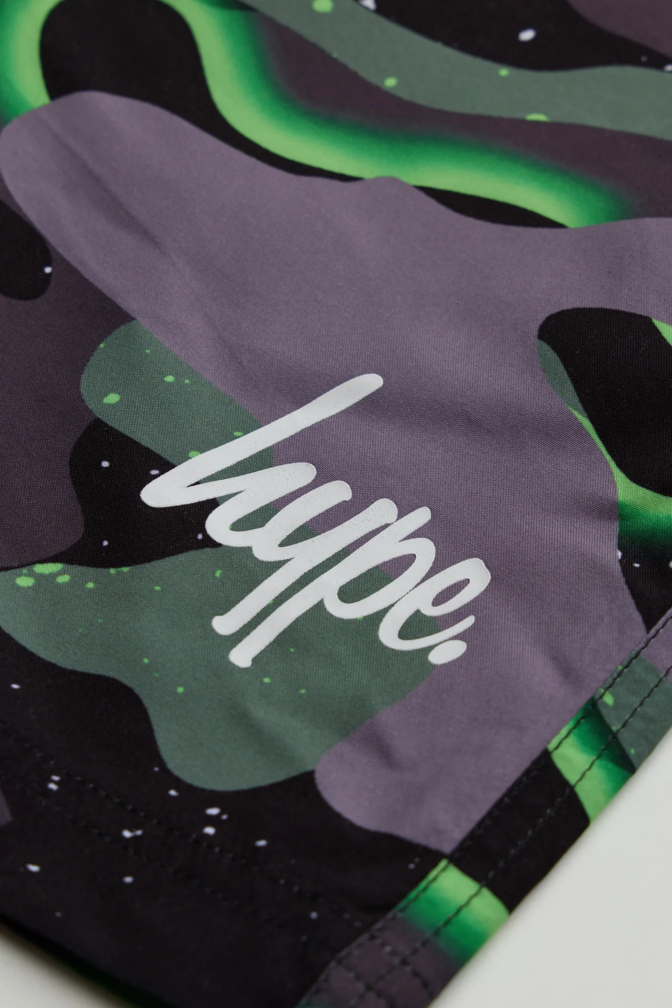 Hype Boys Green Glow Camouflage Swim Shorts - Image 3