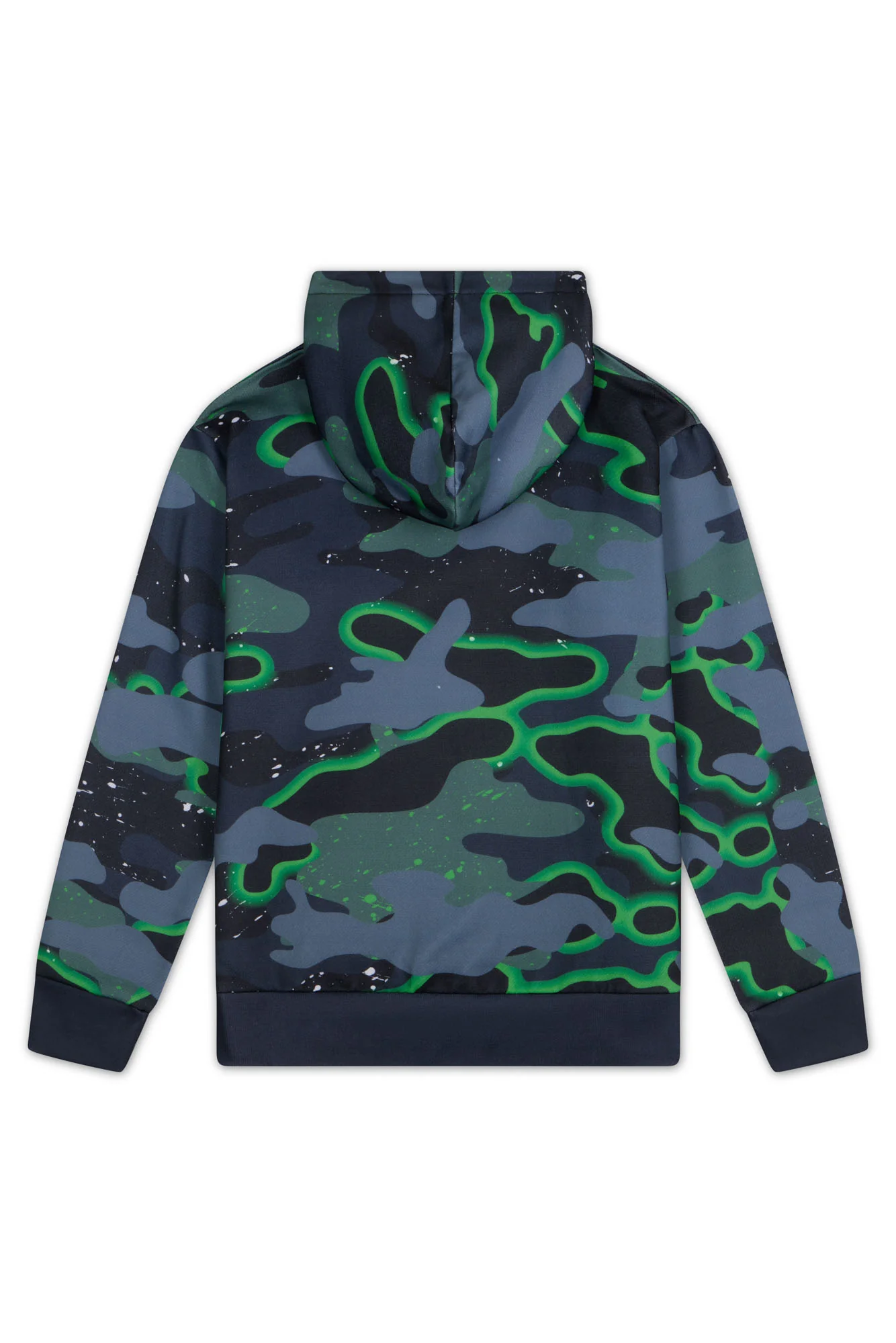 Hype Boys Green Neon Camouflage Hoodie - Image 5