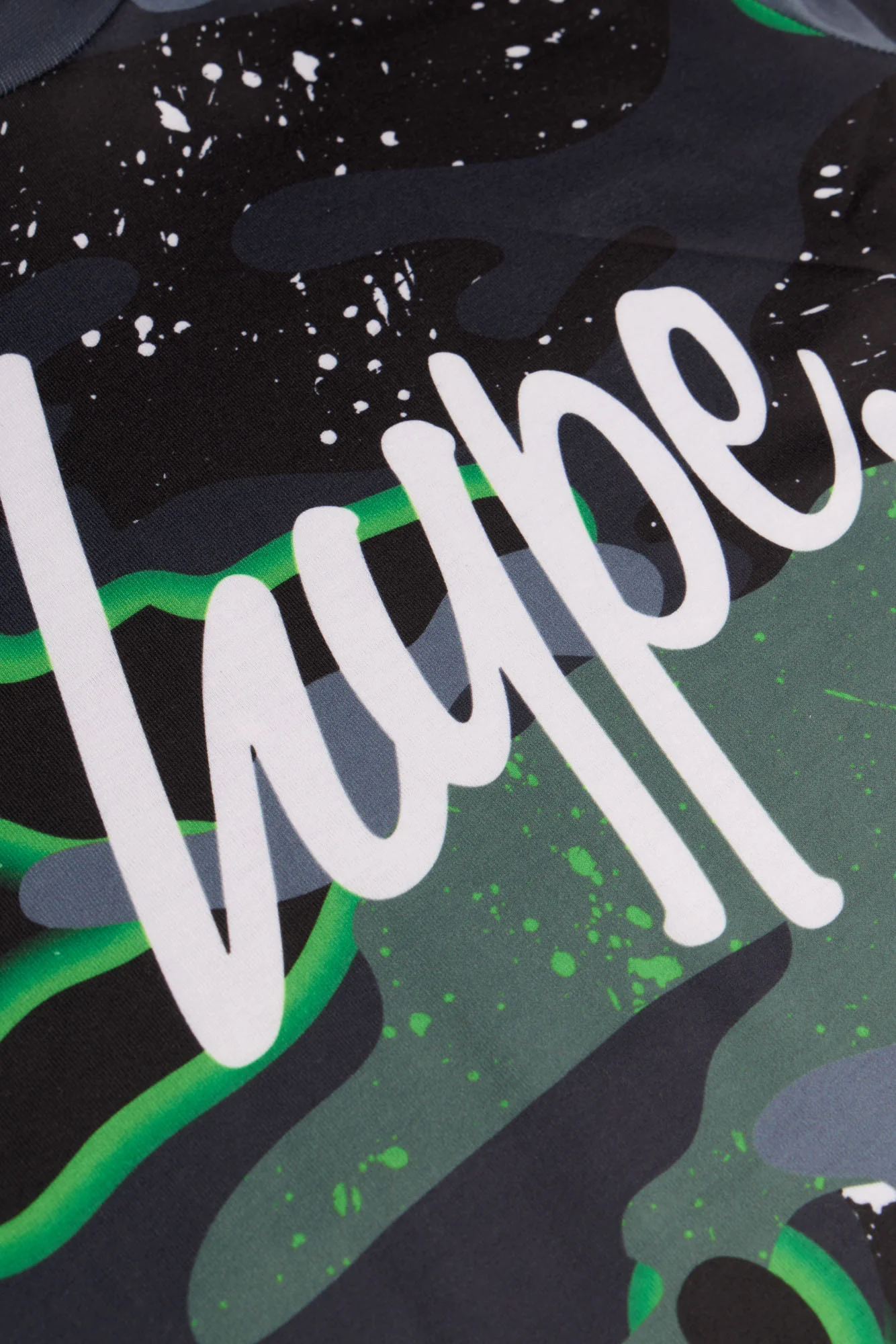 Hype Boys Green Neon Camouflage T-Shirt - Image 7