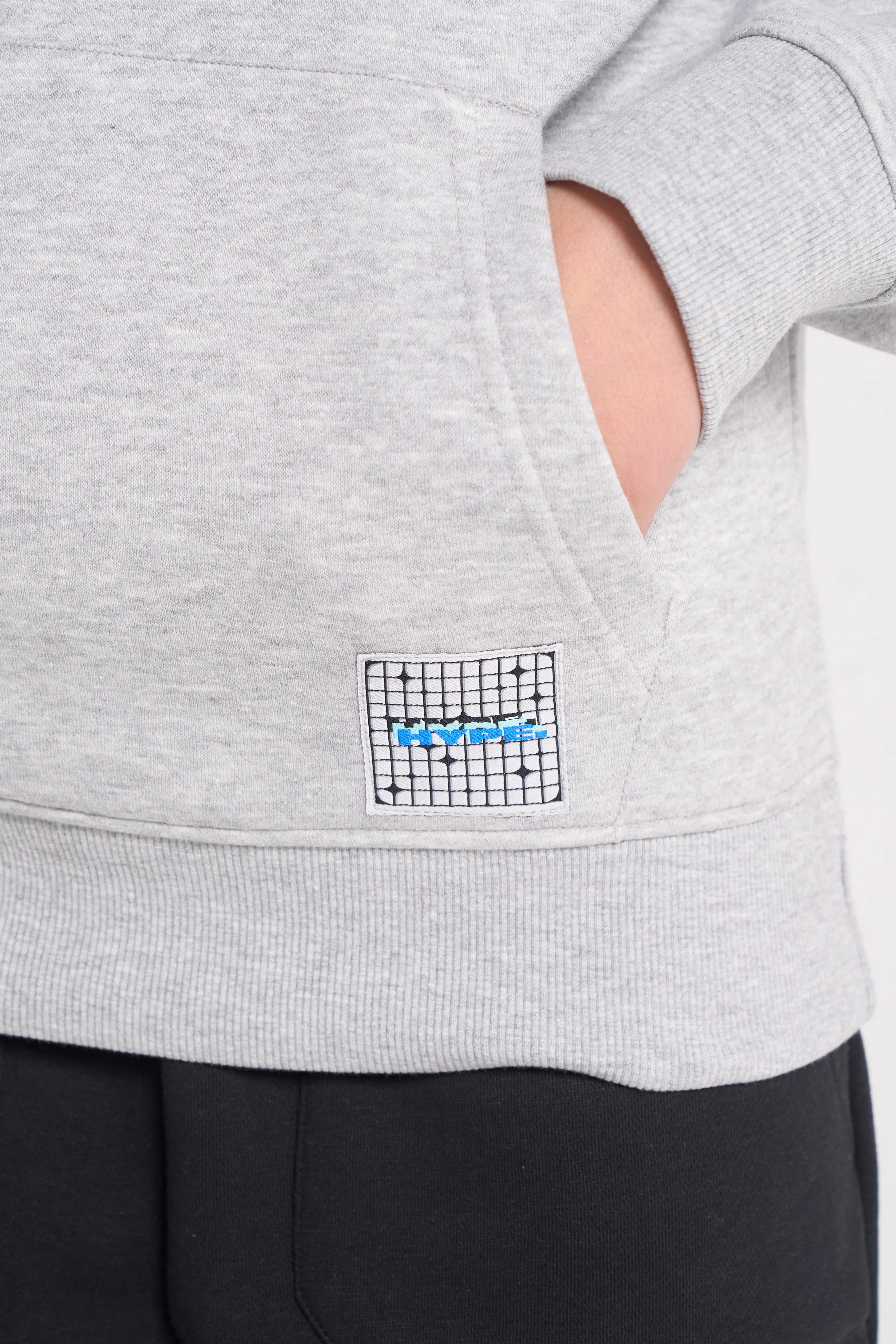 Hype Boys Grey Marl Cosmic Hoodie - Image 10
