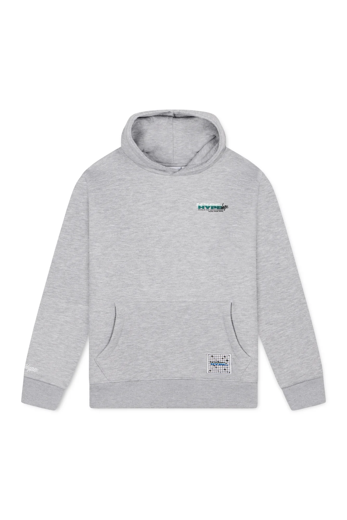 Hype Boys Grey Marl Cosmic Hoodie - Image 3