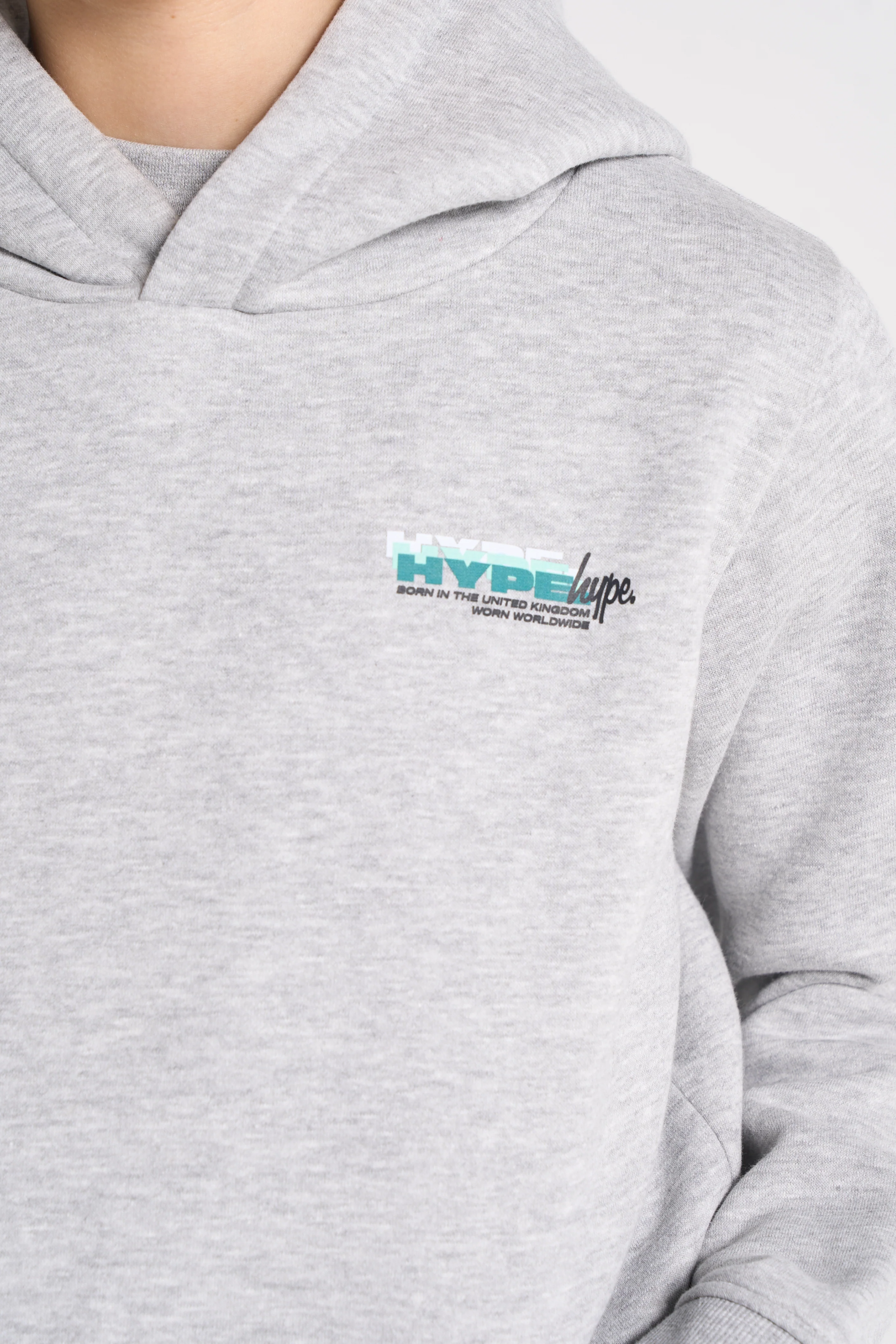 Hype Boys Grey Marl Cosmic Hoodie - Image 9