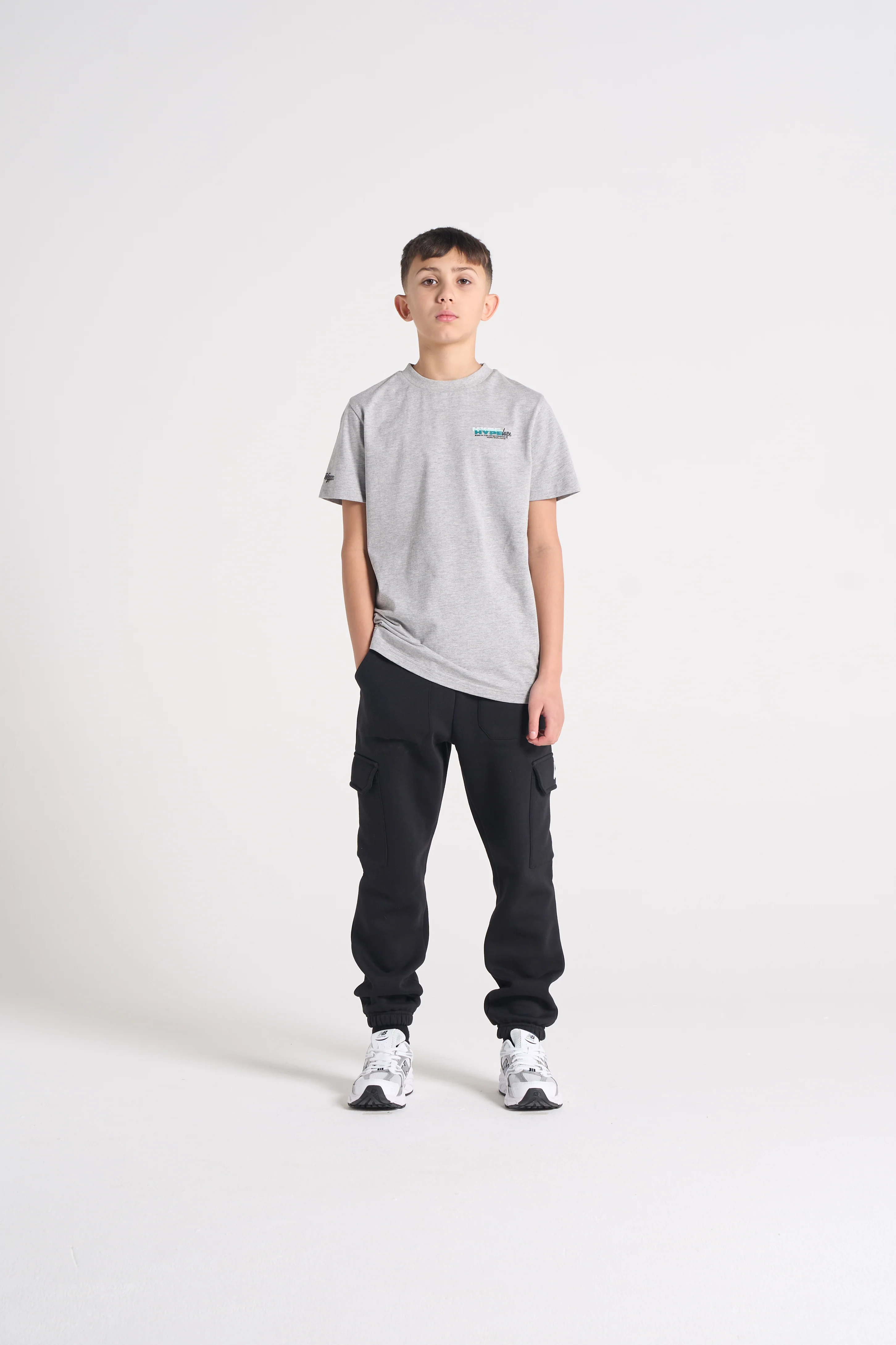 Hype Boys Grey Marl Cosmic T-Shirt - Image 10