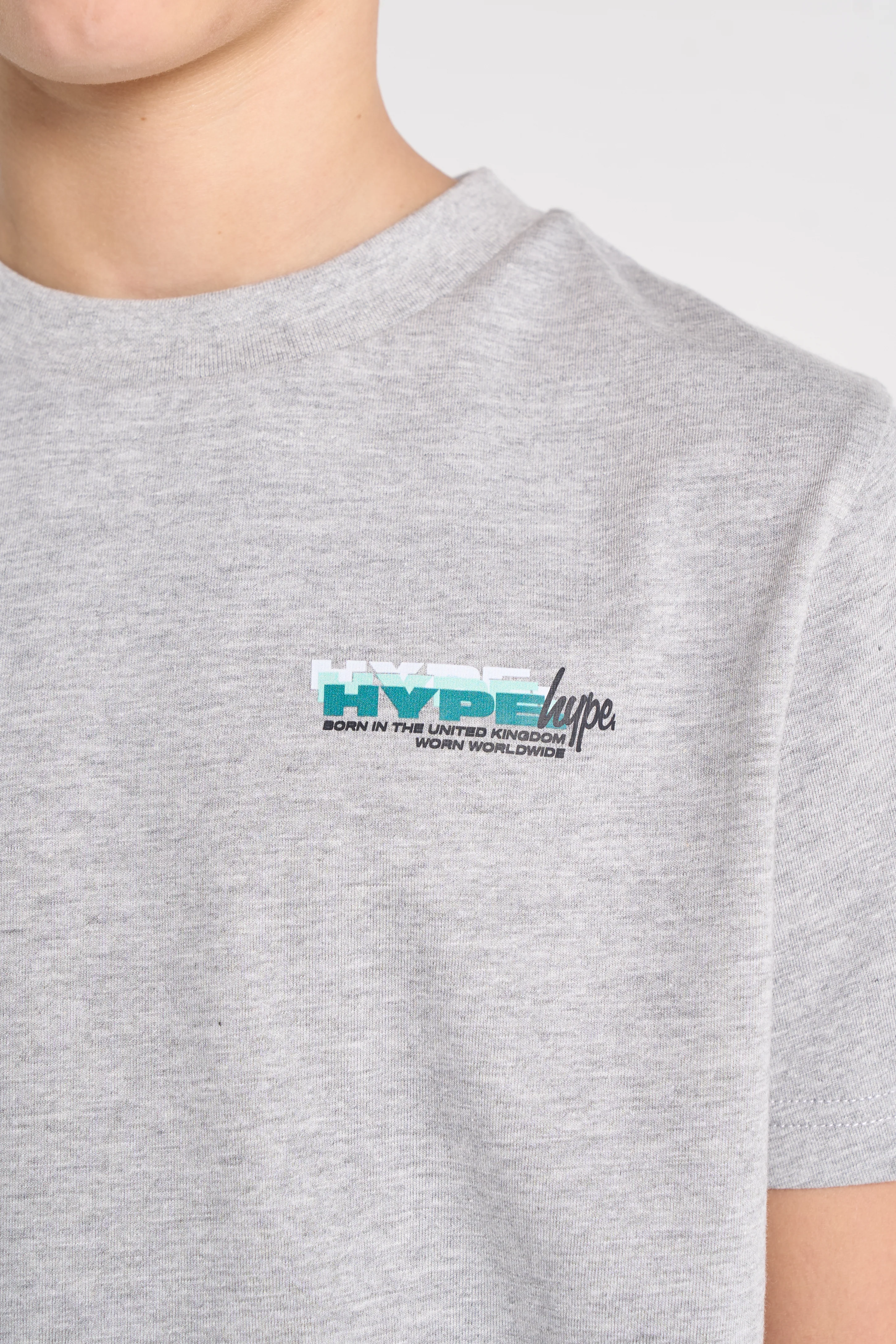Hype Boys Grey Marl Cosmic T-Shirt - Image 5