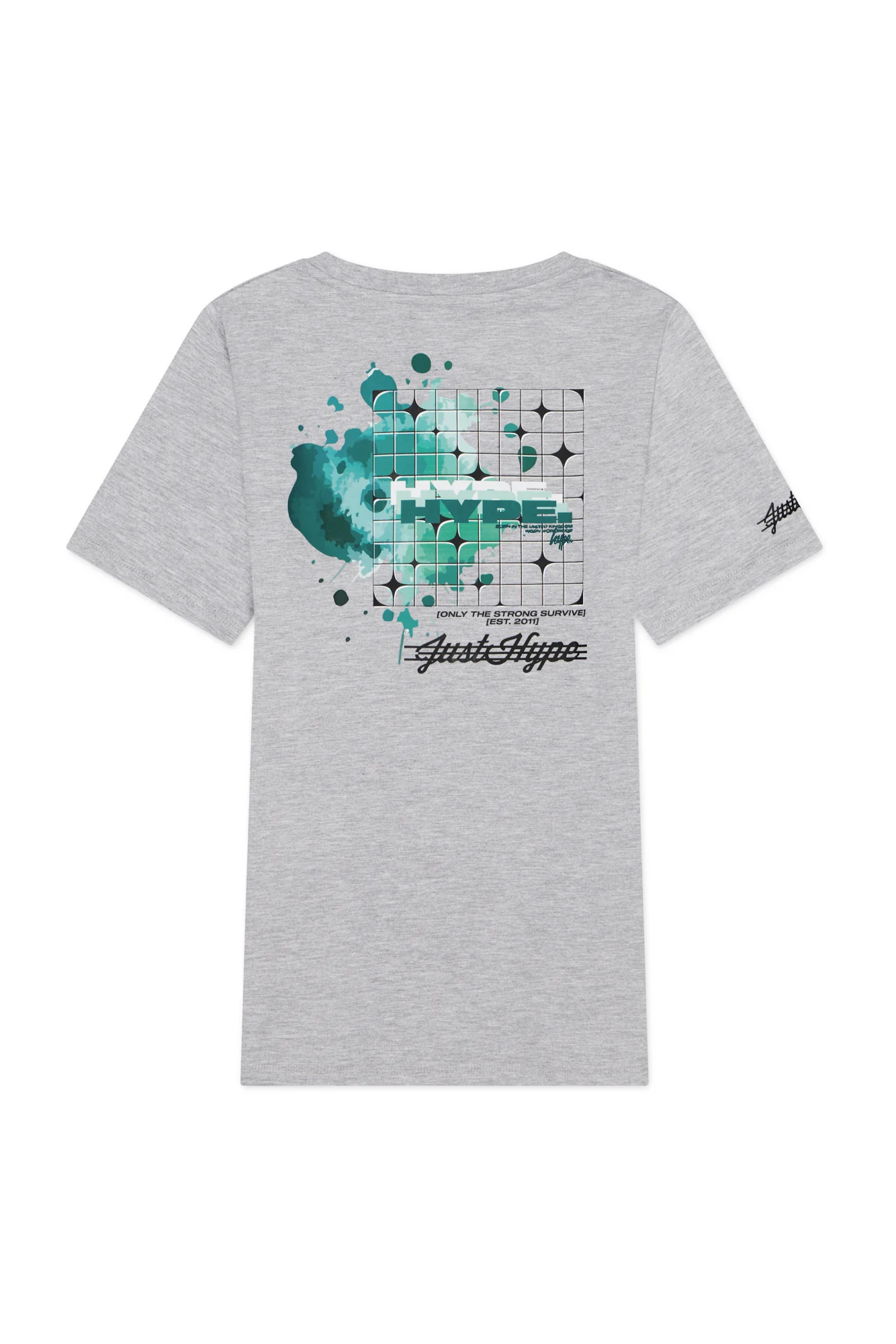 Hype Boys Grey Marl Cosmic T-Shirt - Image 6