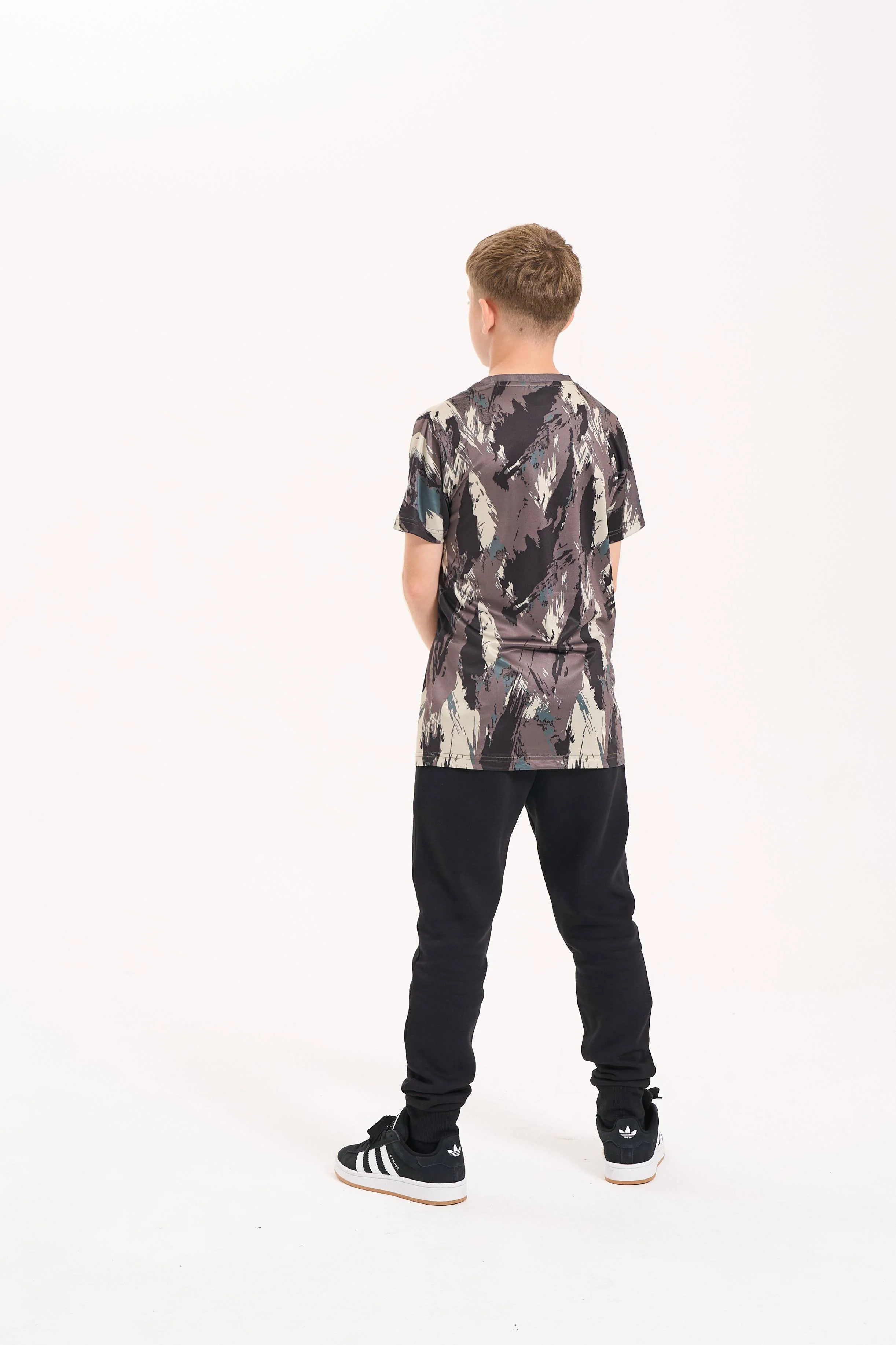 Hype Boys Khaki Stroke T-Shirt - Image 4