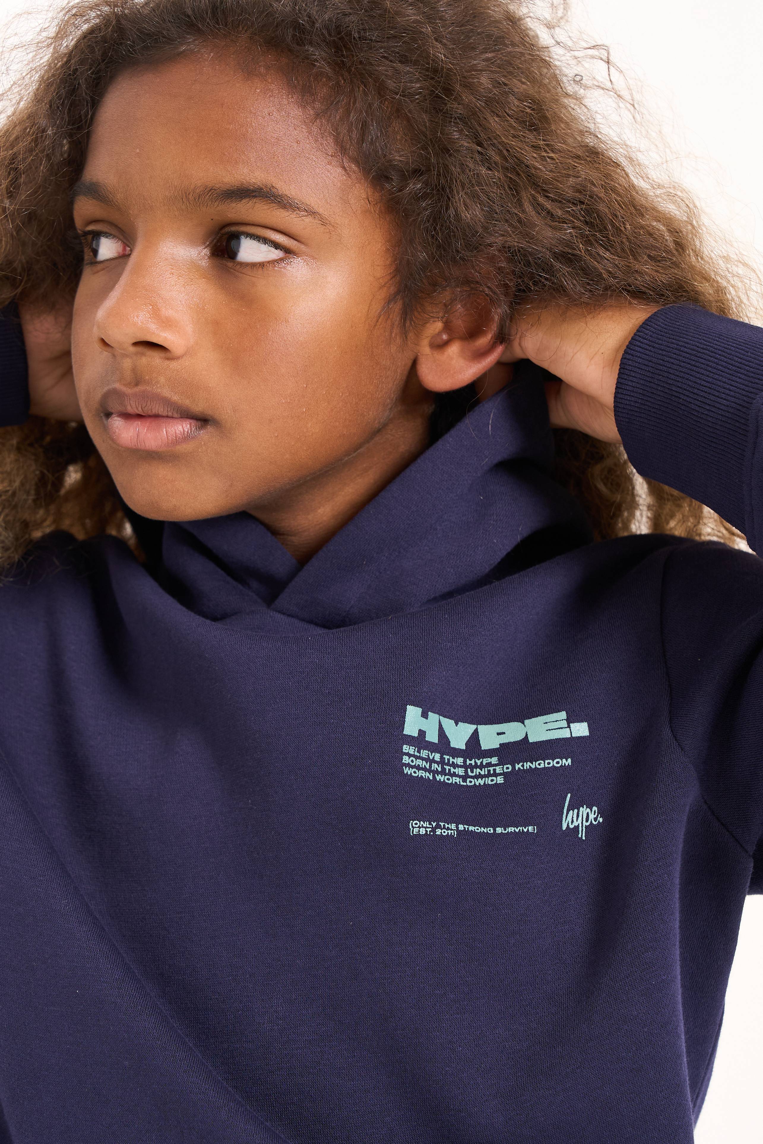 Hype Boys Navy Explore Hoodie - Image 4