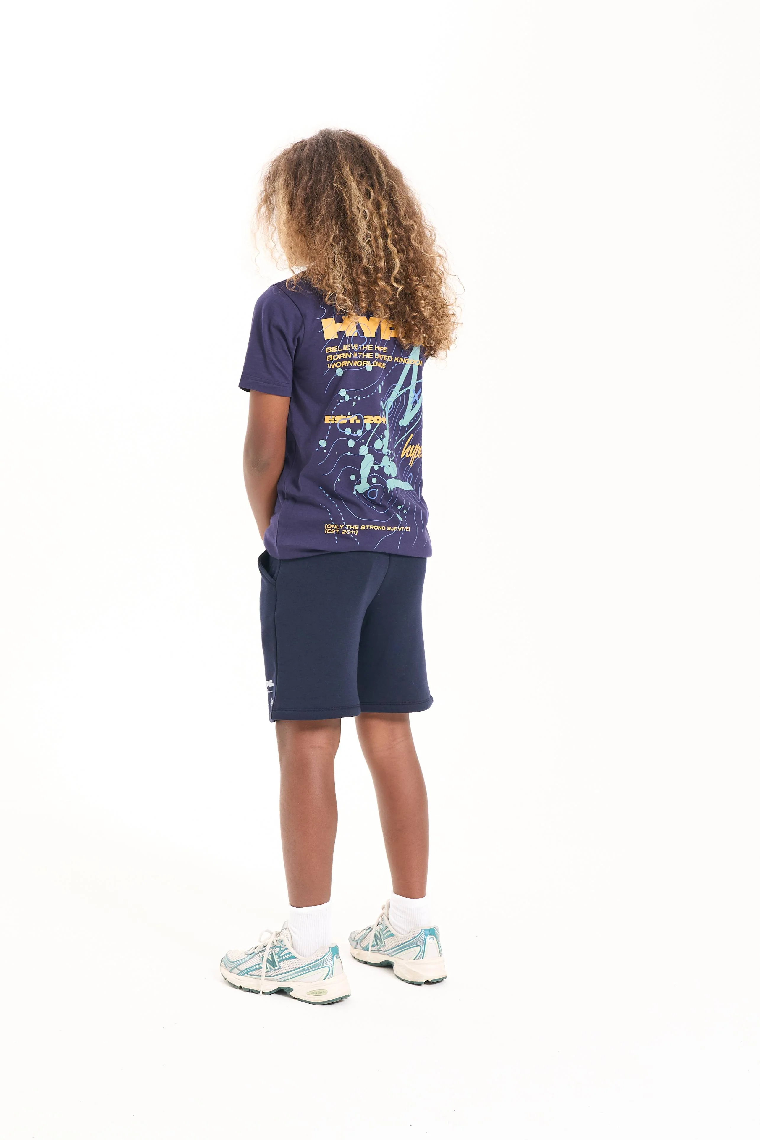 Hype Boys Navy Explore T-Shirt - Image 4
