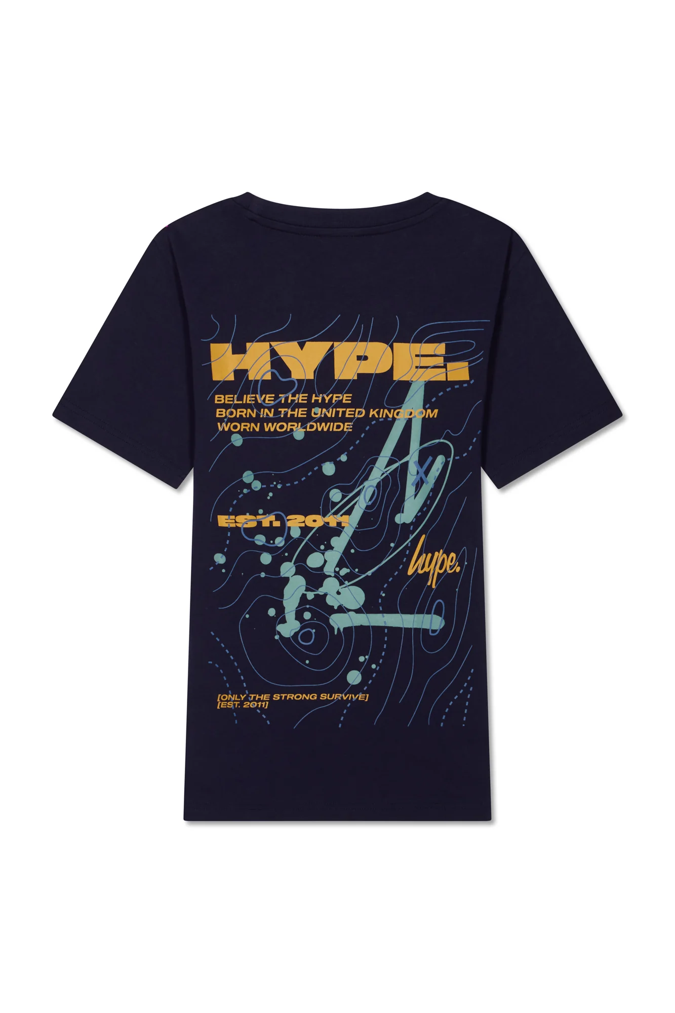 Hype Boys Navy Explore T-Shirt - Image 6