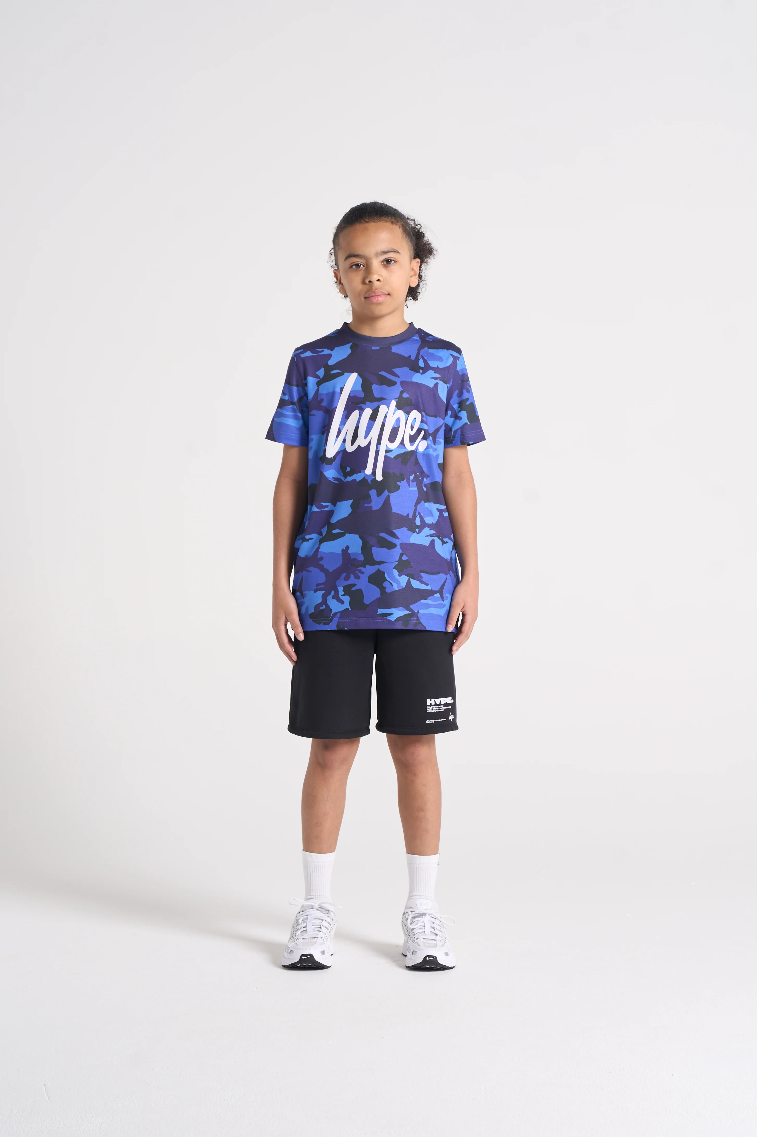 Hype Boys Navy Jaws Camouflage T-Shirt - Image 4