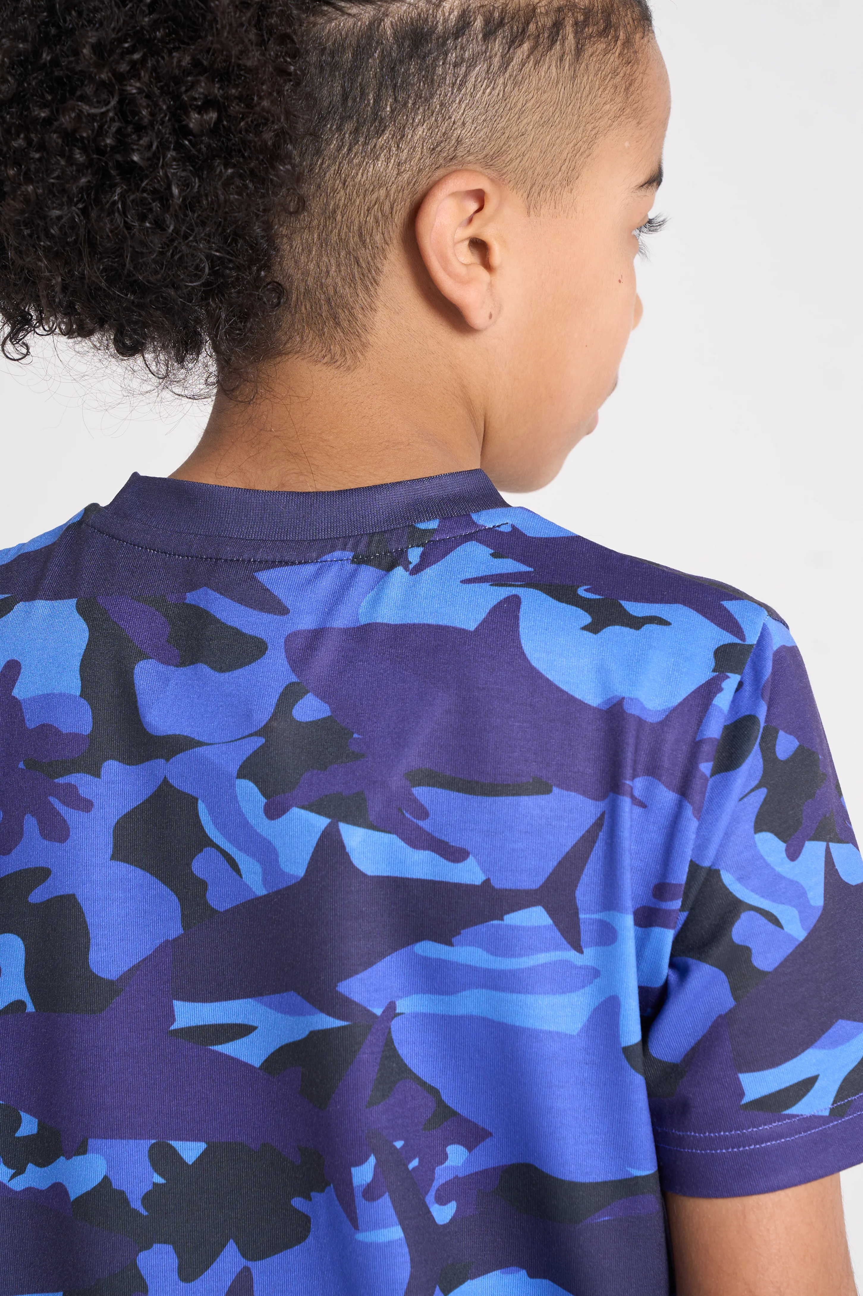 Hype Boys Navy Jaws Camouflage T-Shirt - Image 6
