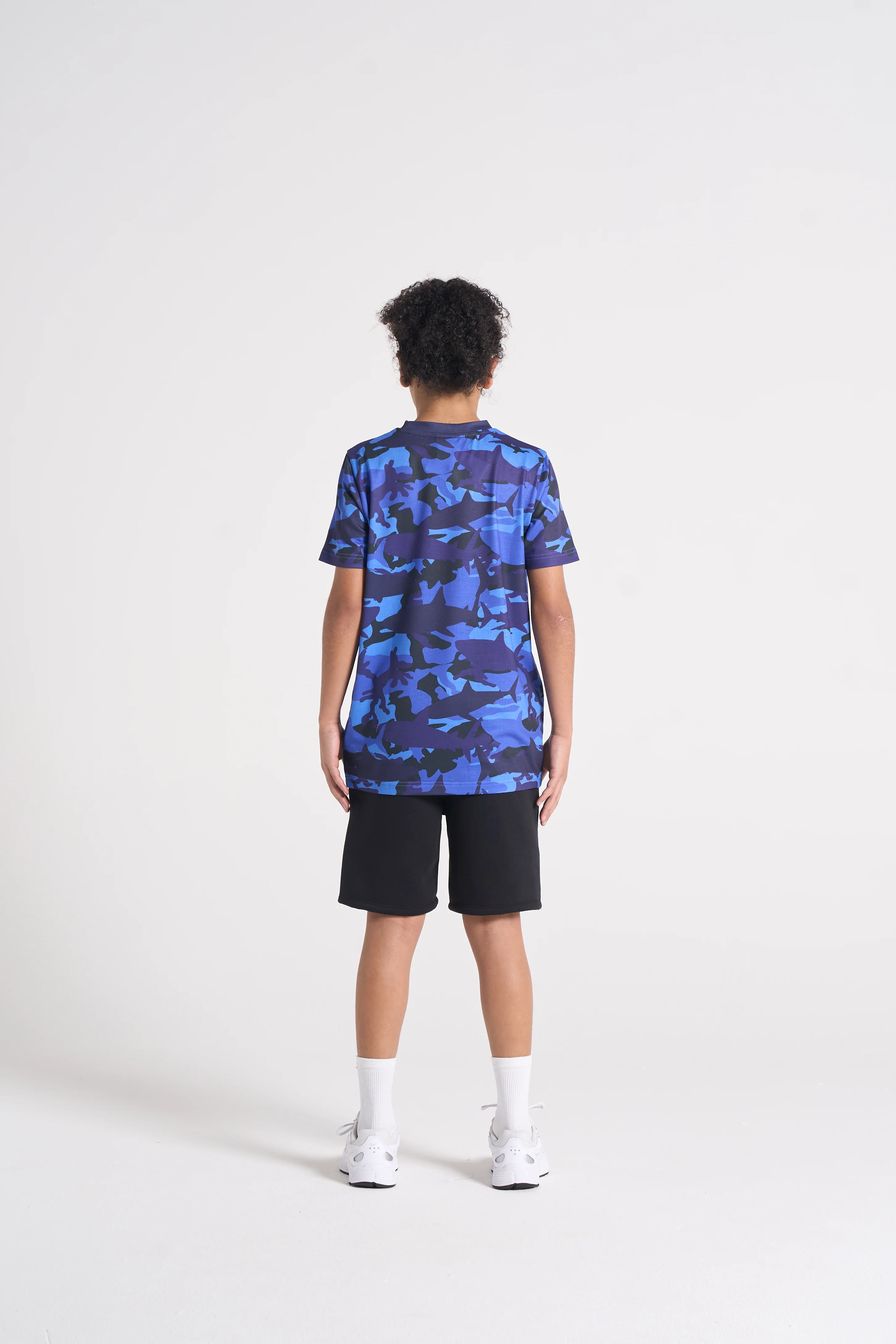 Hype Boys Navy Jaws Camouflage T-Shirt - Image 8