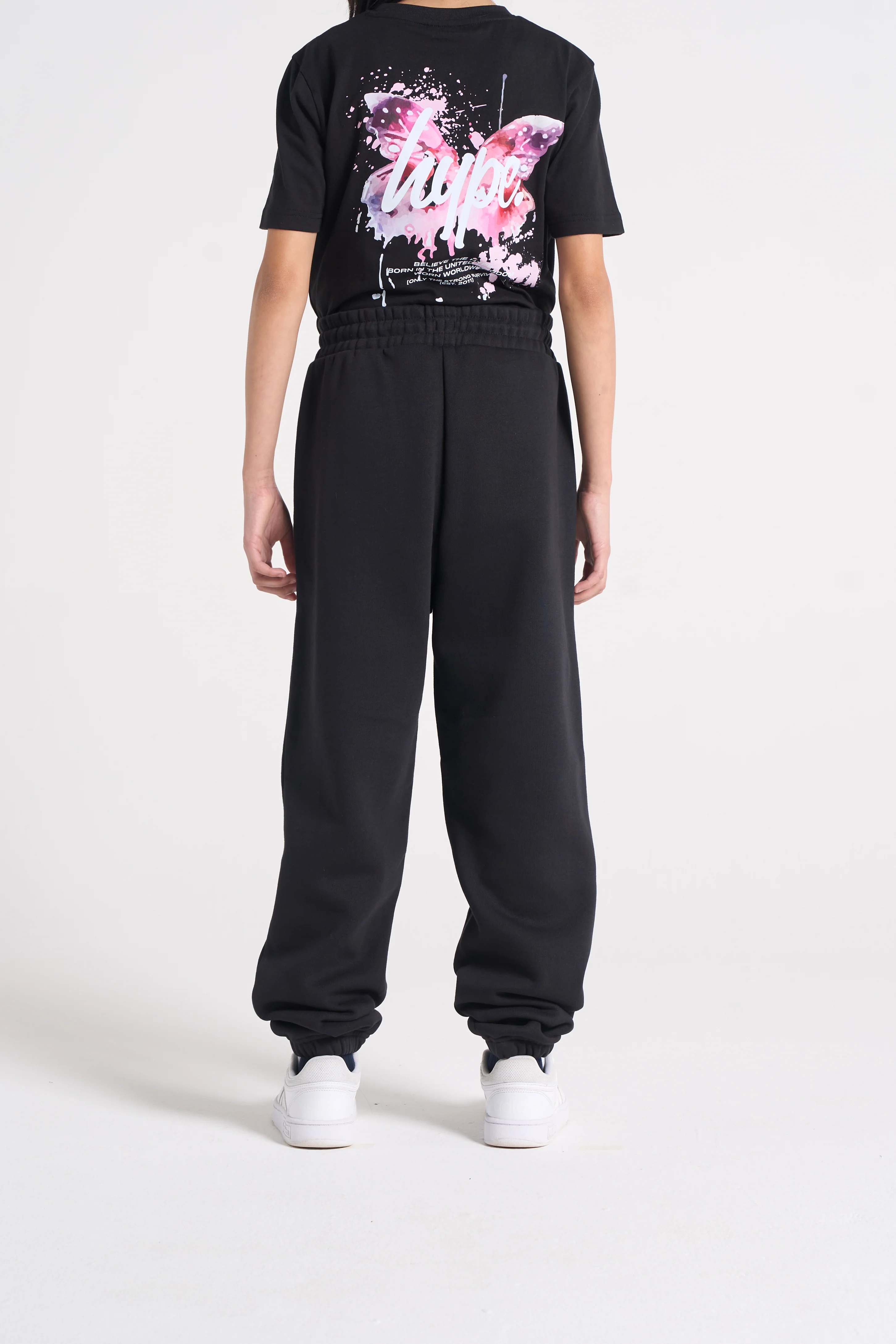 Hype Girls Black Butterfly Joggers - Image 7