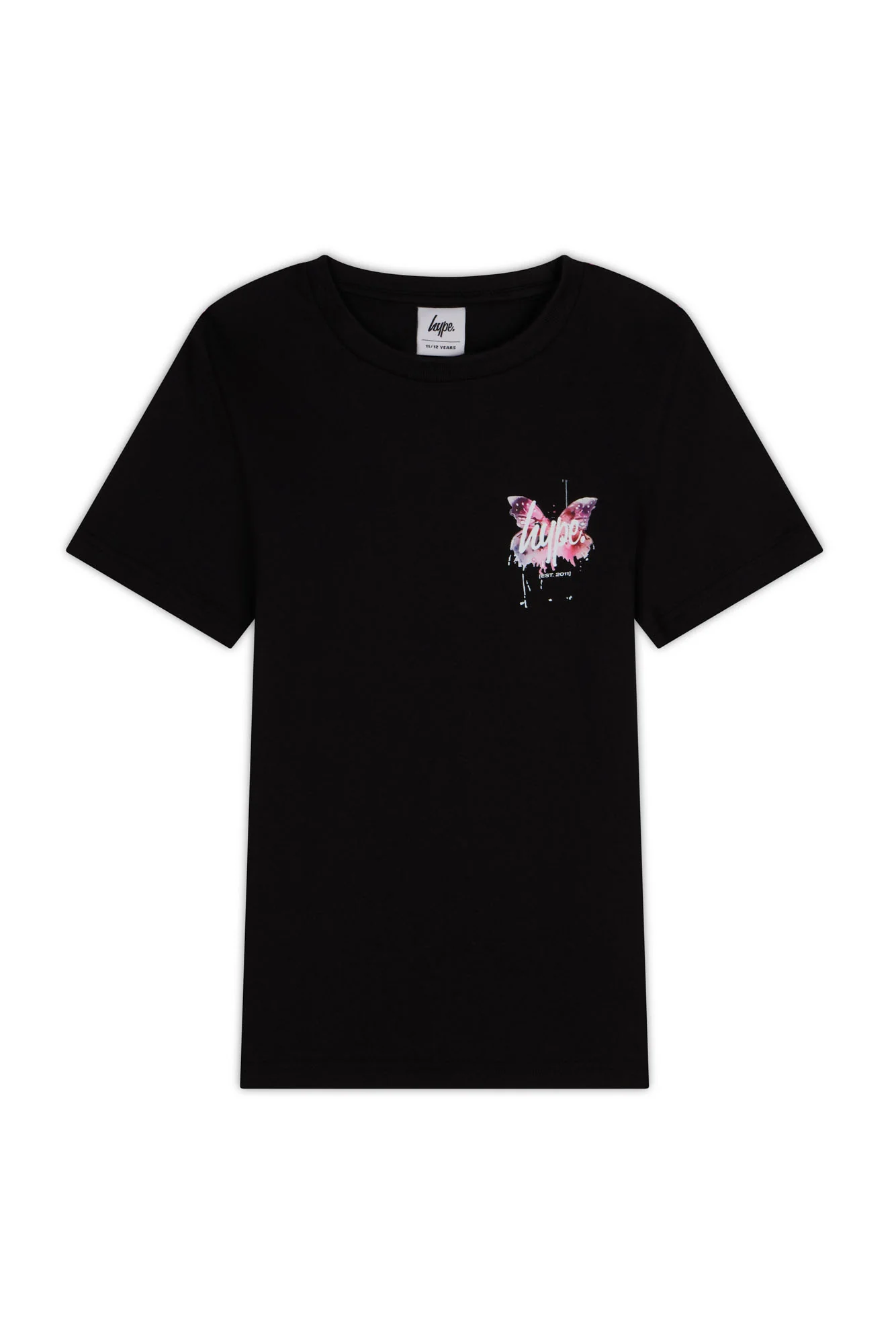 Hype Girls Black Butterfly T-Shirt - Image 3