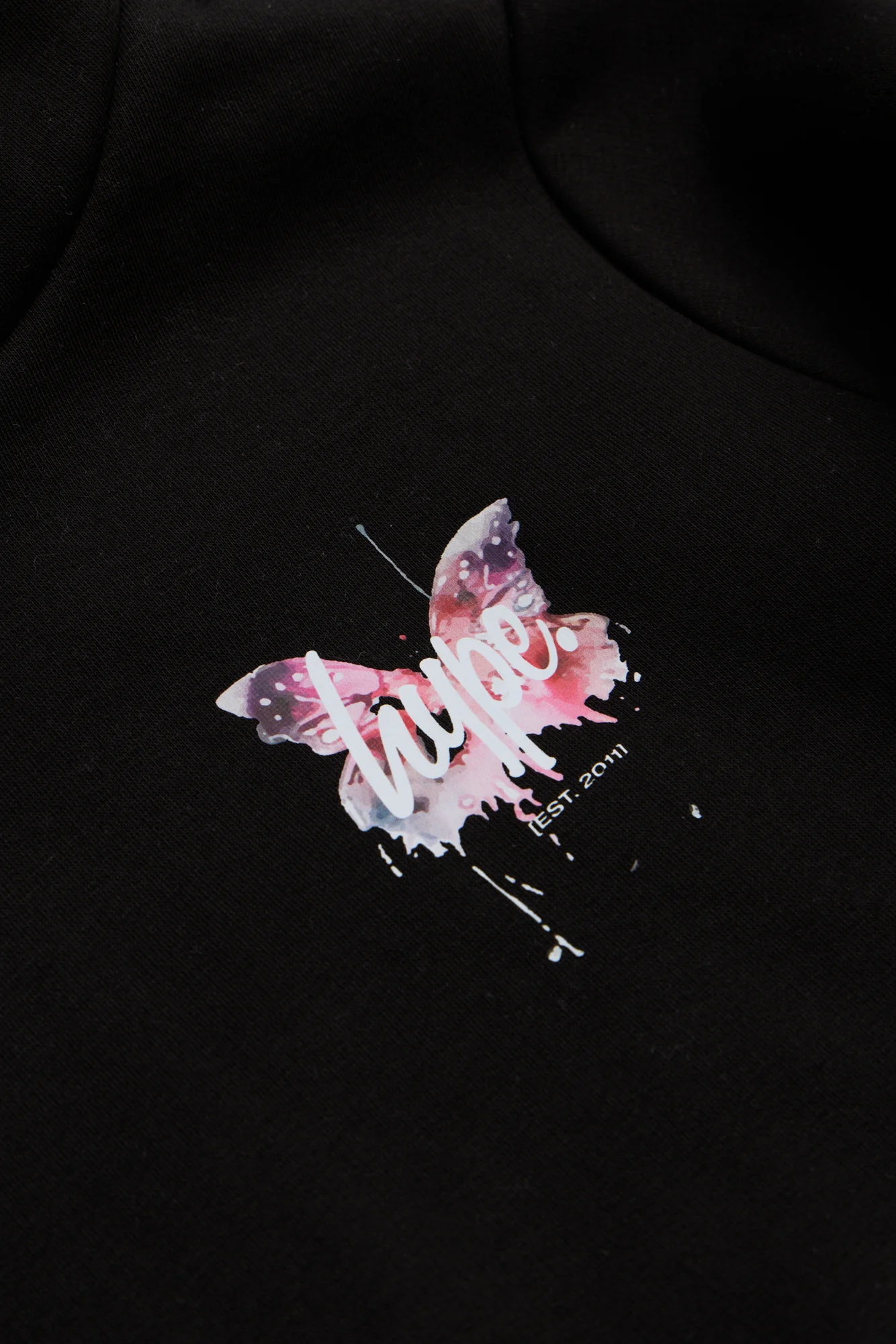 Hype Girls Black Butterfly Tracksuit - Image 3