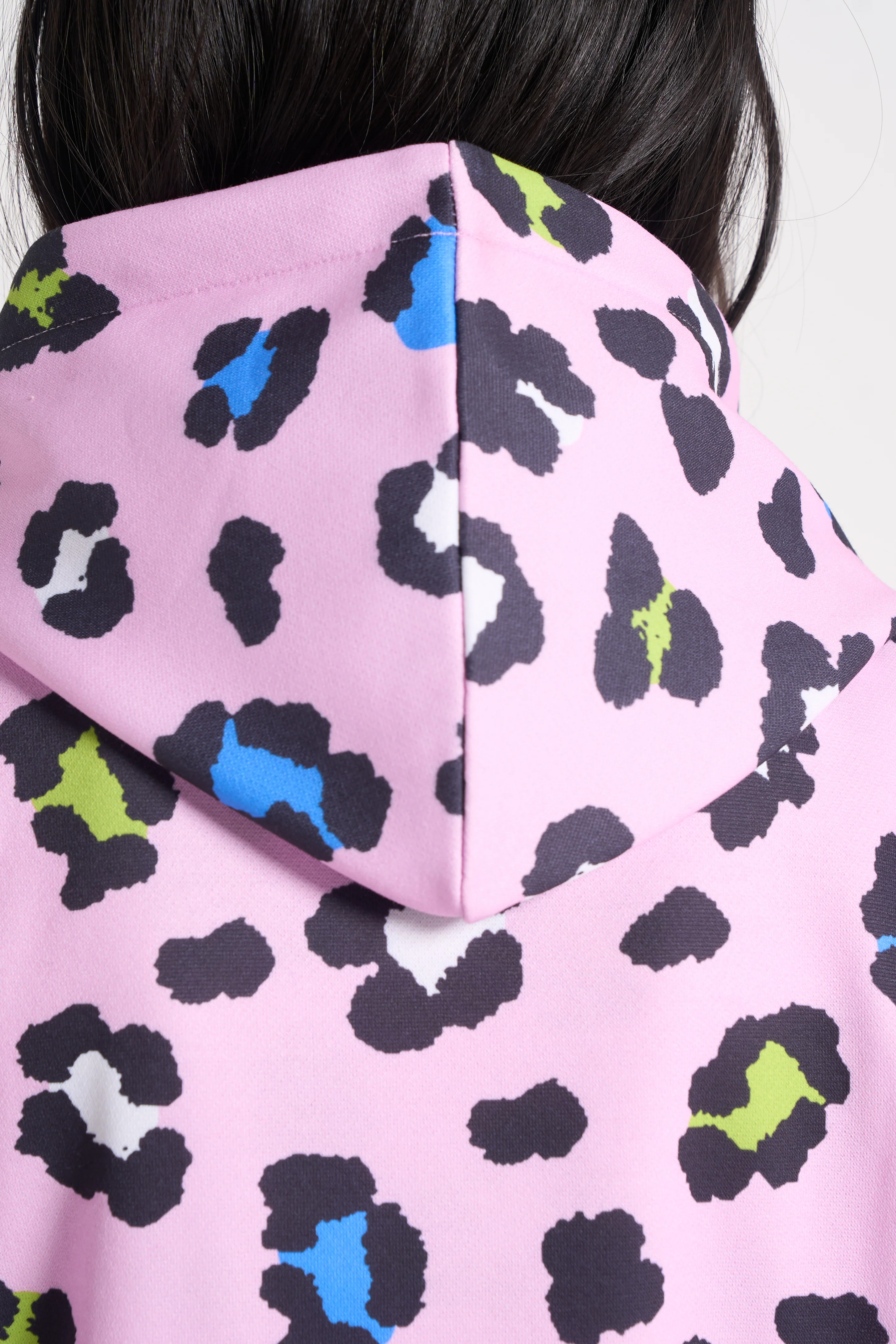 Hype Girls Lilac Leopard Hoodie - Image 6