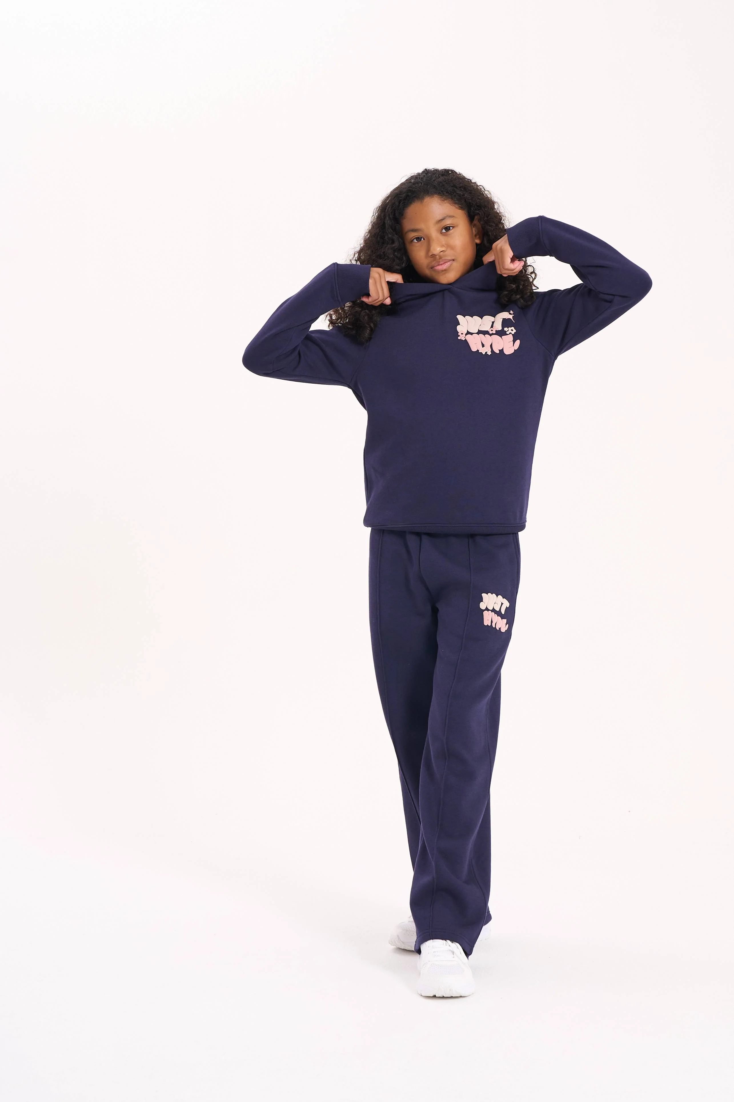 Hype Girls Navy Fantasy Hoodie - Image 4
