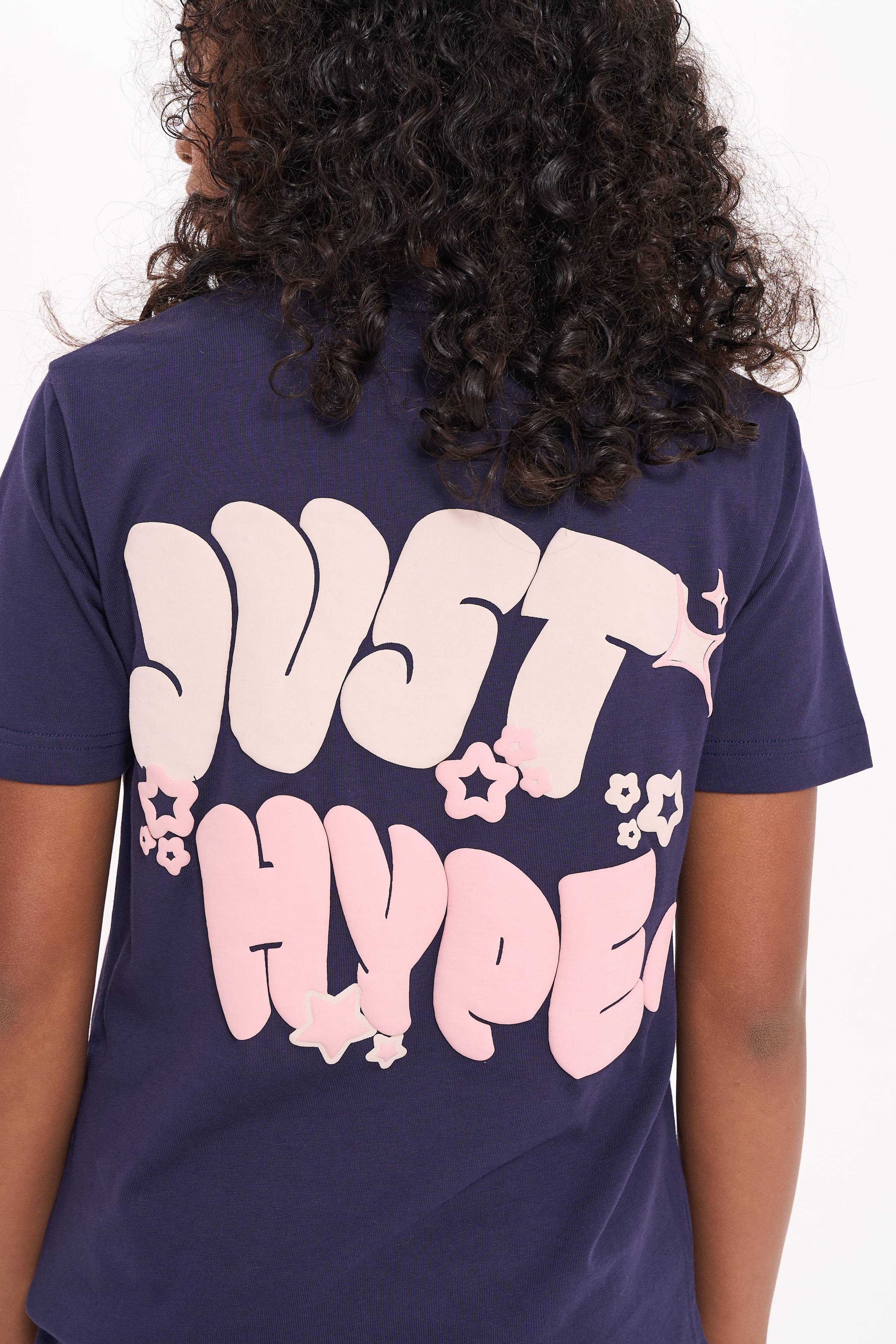 Hype Girls Navy Fantasy T-Shirt - Image 4