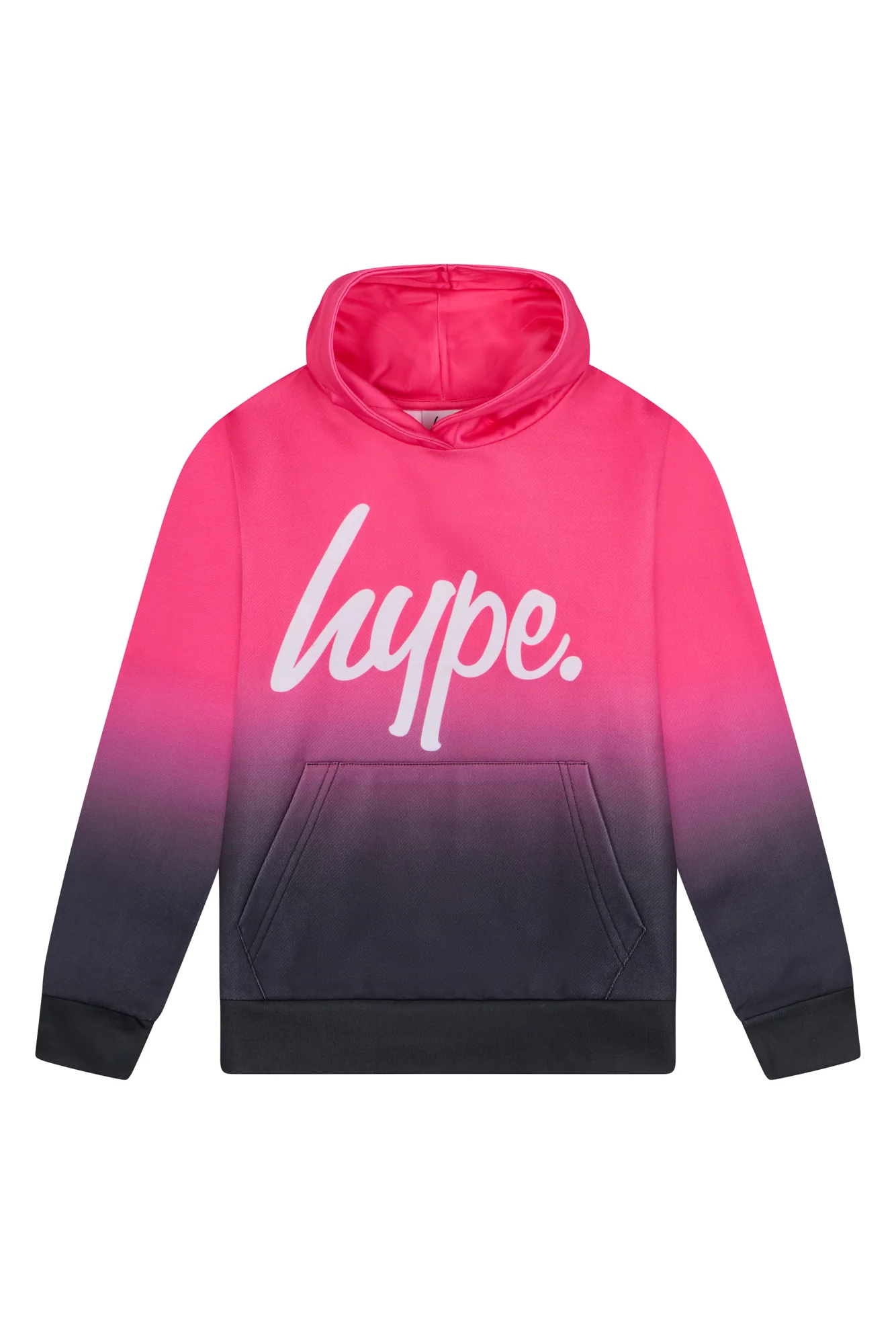 Hype Girls Pink/Black Fade Hoodie - Image 3