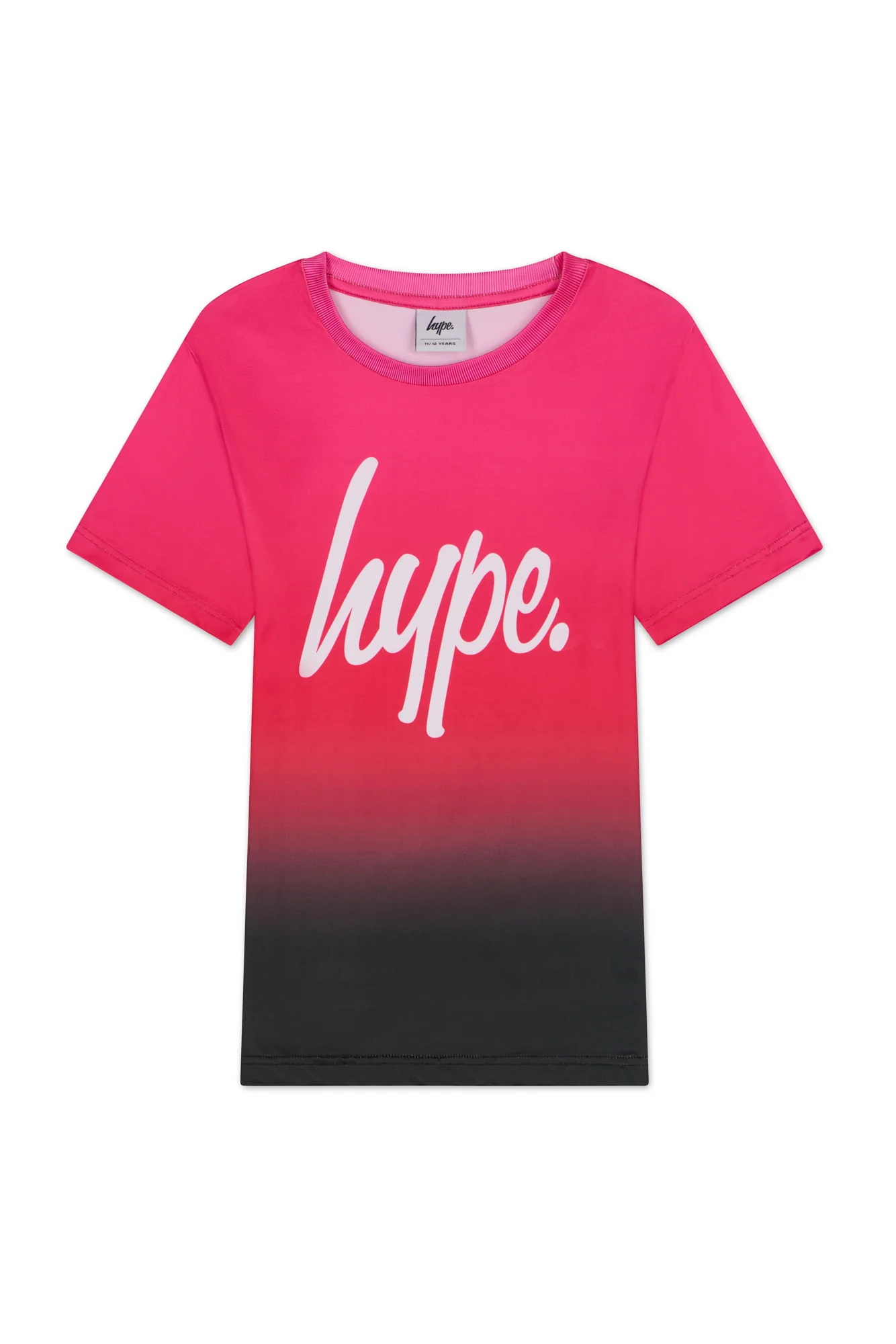 Hype Girls Pink/Black Fade T-Shirt & Shorts Set - Image 4