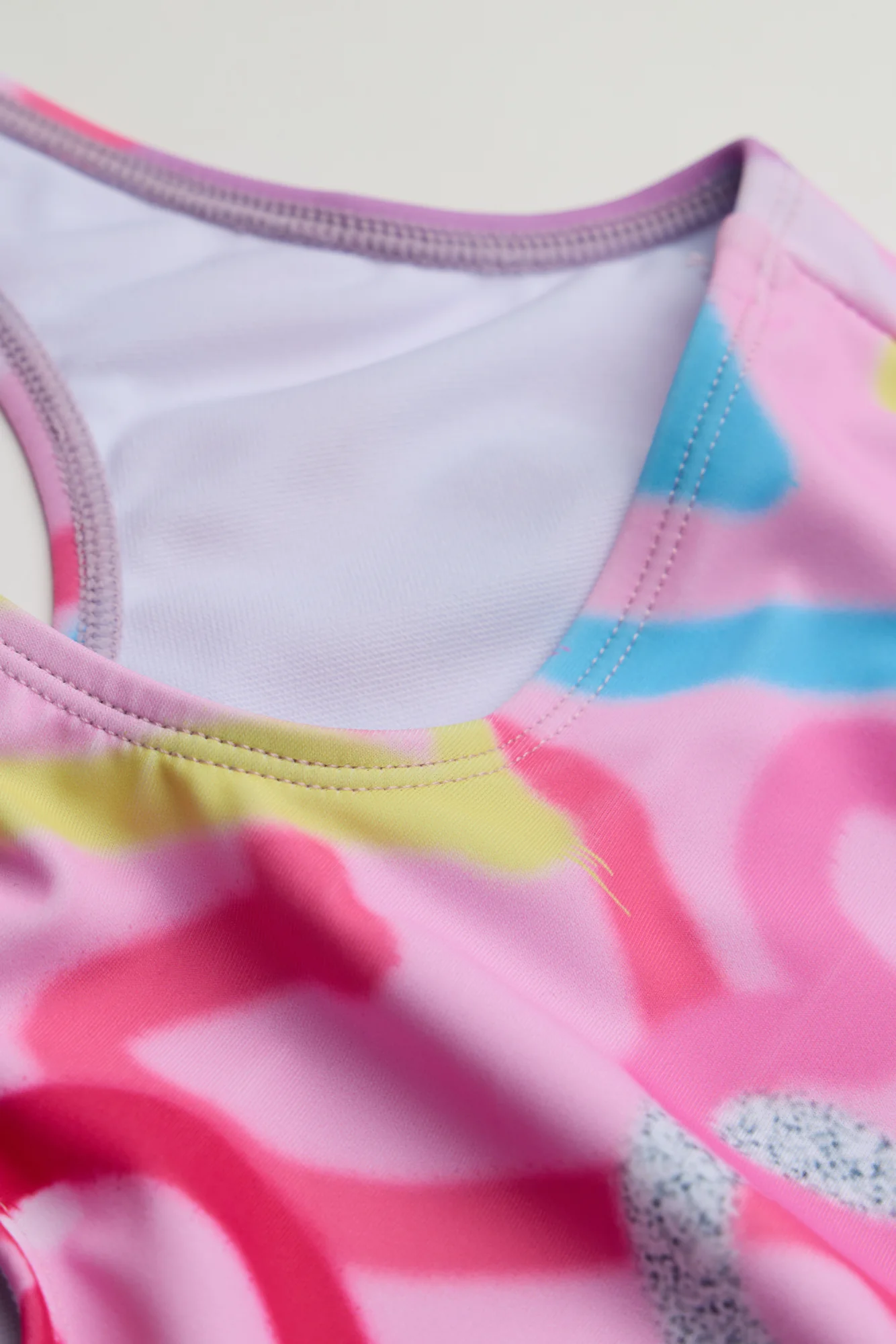 Hype Girls Pink Graffiti Heart Swimsuit - Image 4