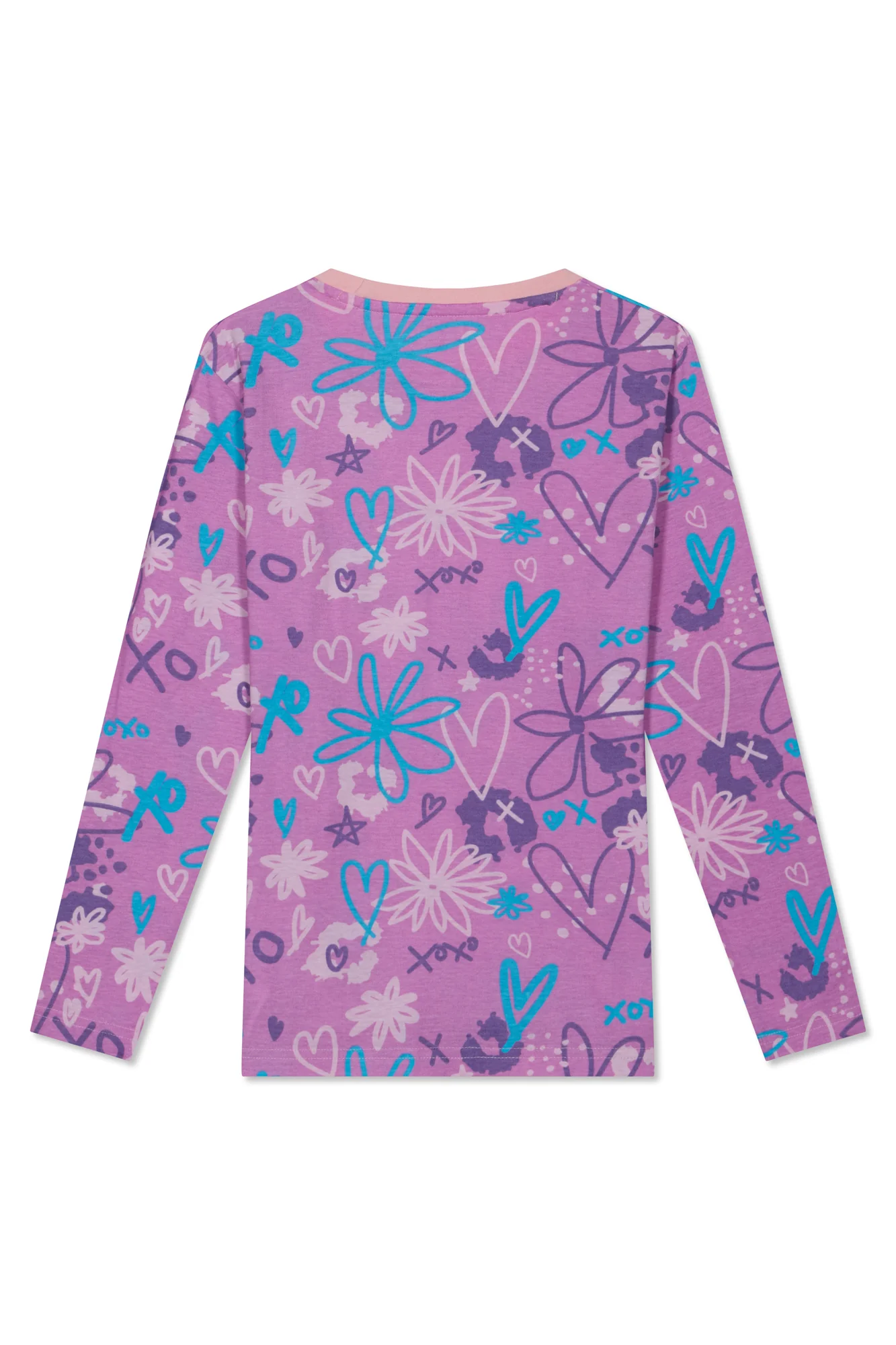 Hype Girls Pink Scribble Pyjama Set - Image 3