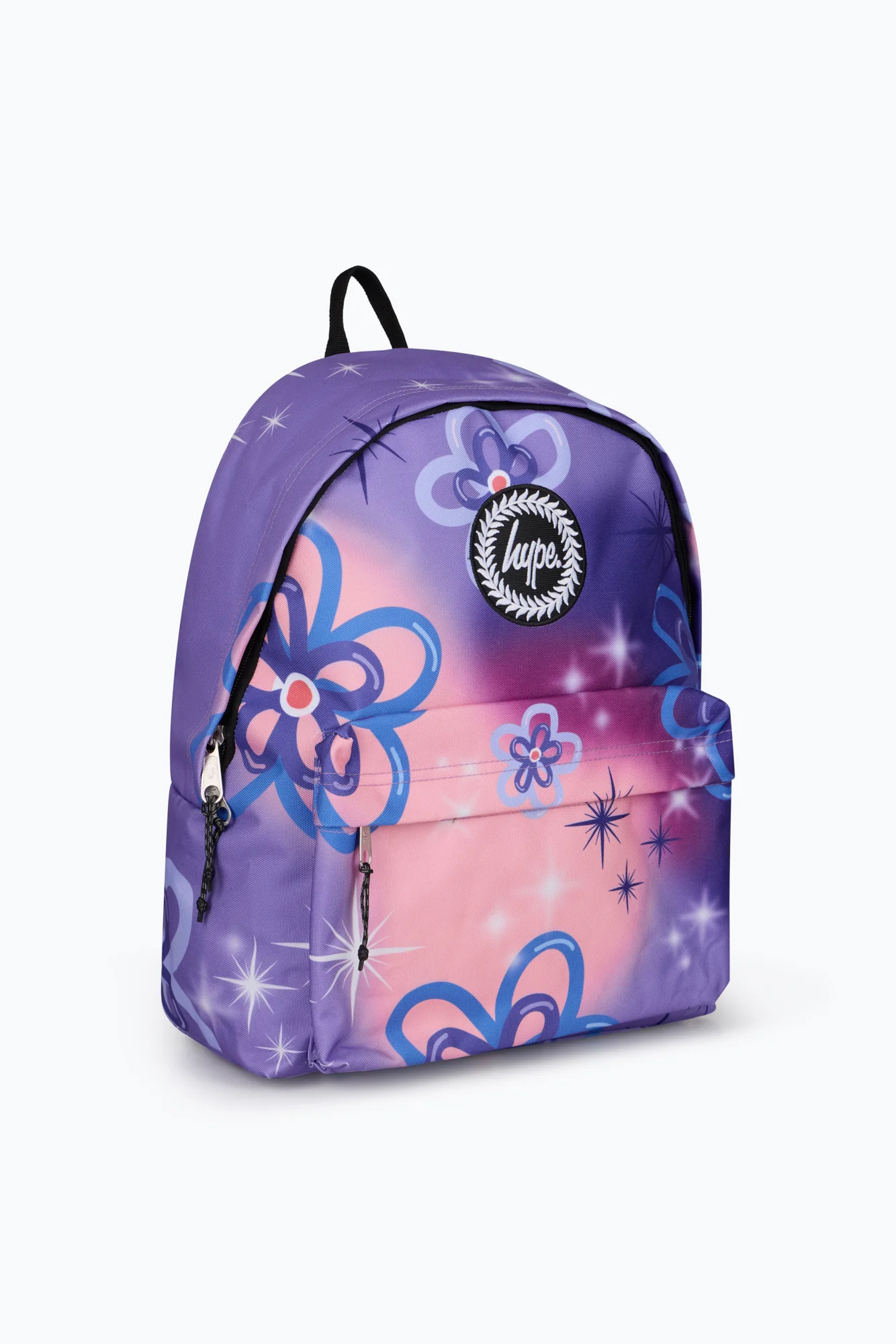 Hype Girls Purple Sparkle Flower Backpack - Image 3