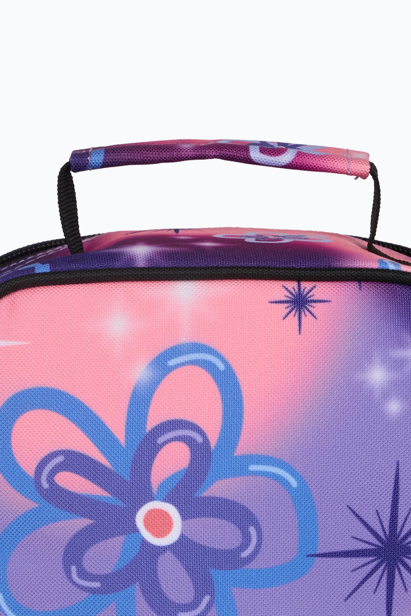 Hype Girls Purple Sparkle Flower Lunch Bag - Image 3