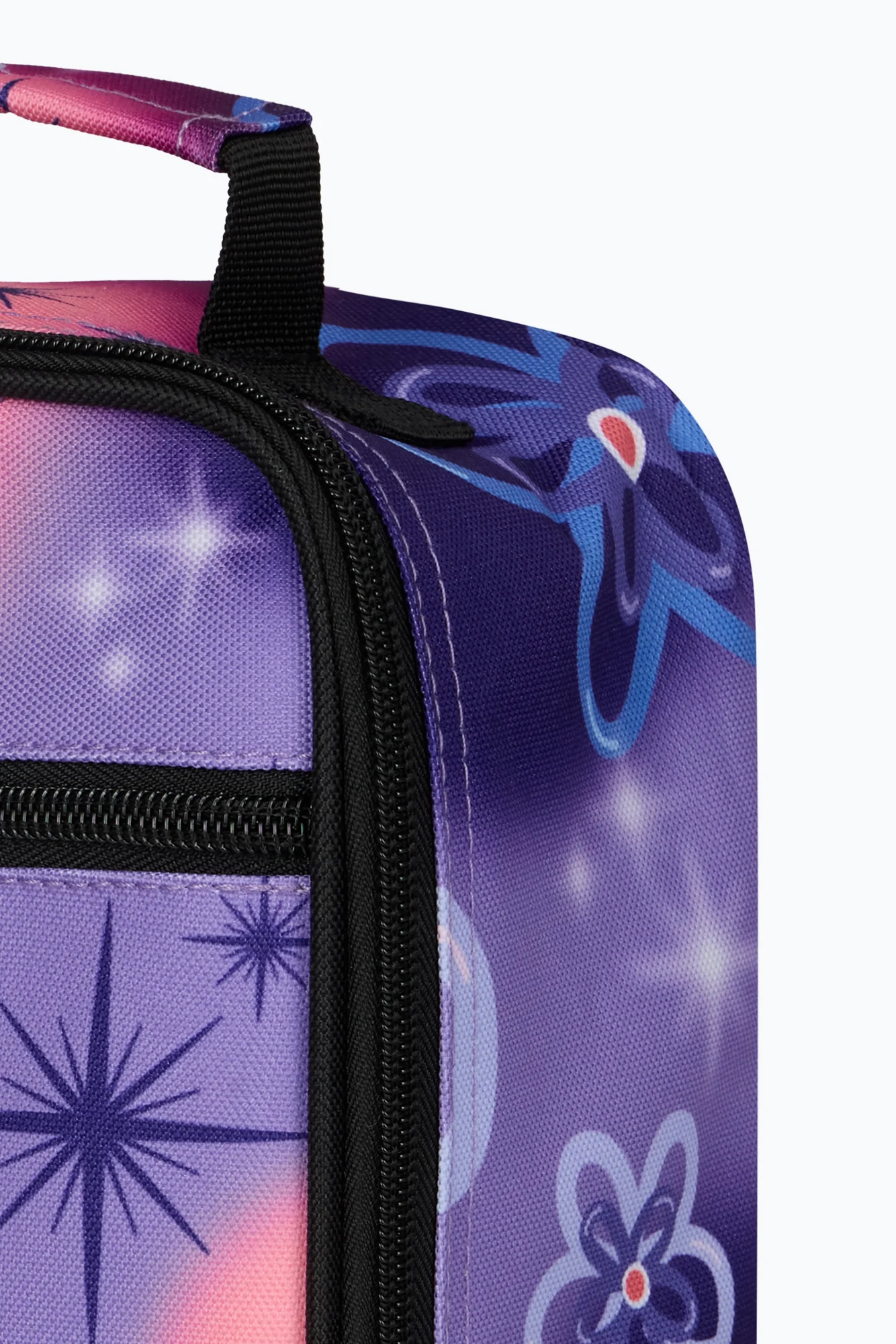 Hype Girls Purple Sparkle Flower Lunch Bag - Image 5