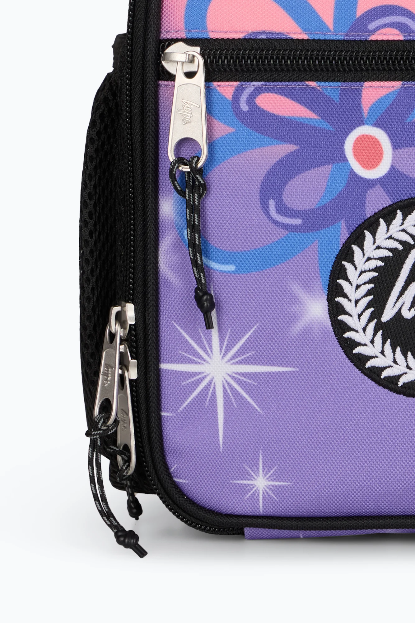Hype Girls Purple Sparkle Flower Lunch Bag - Image 7