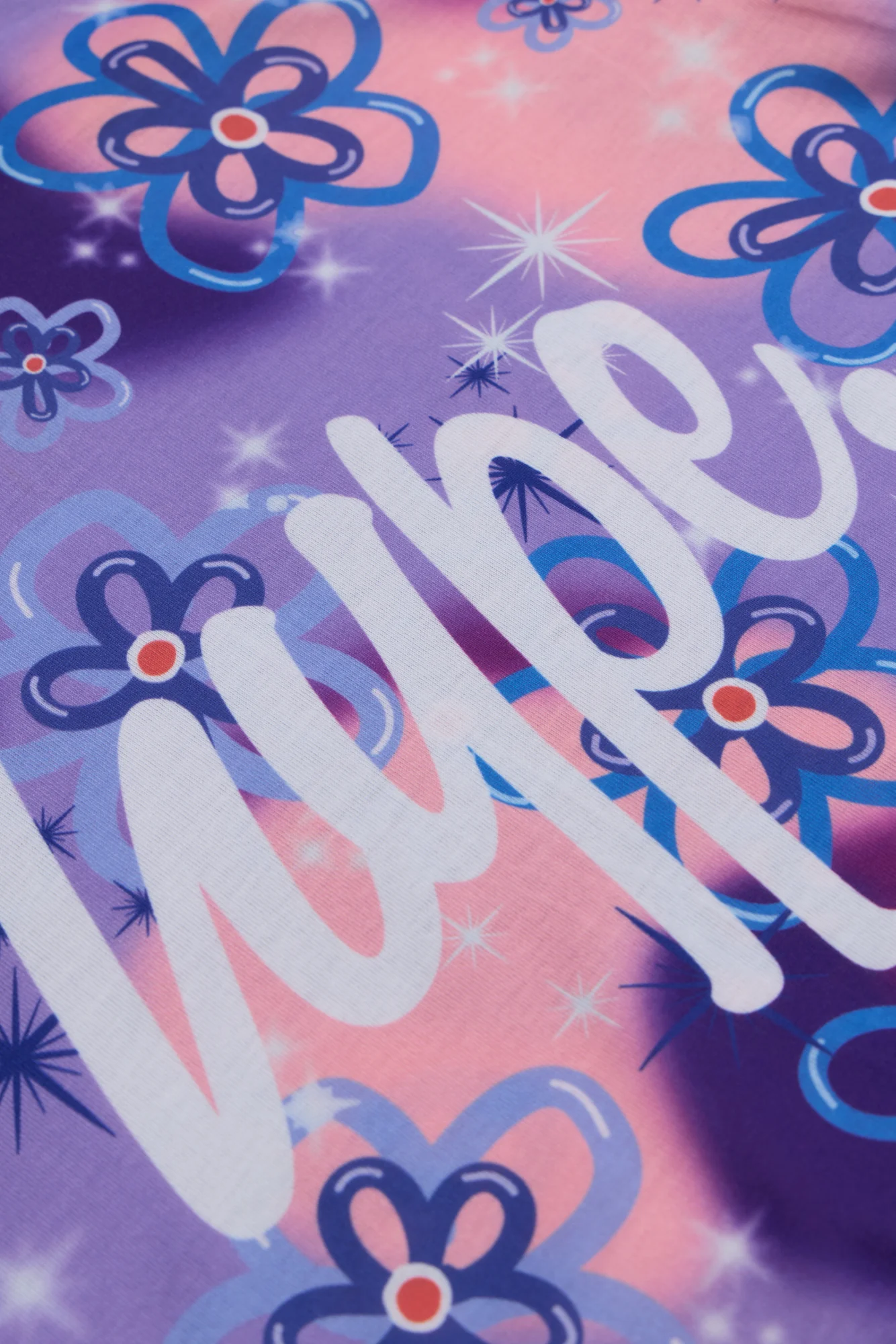Hype Girls Purple Sparkle Flower T-Shirt - Image 8